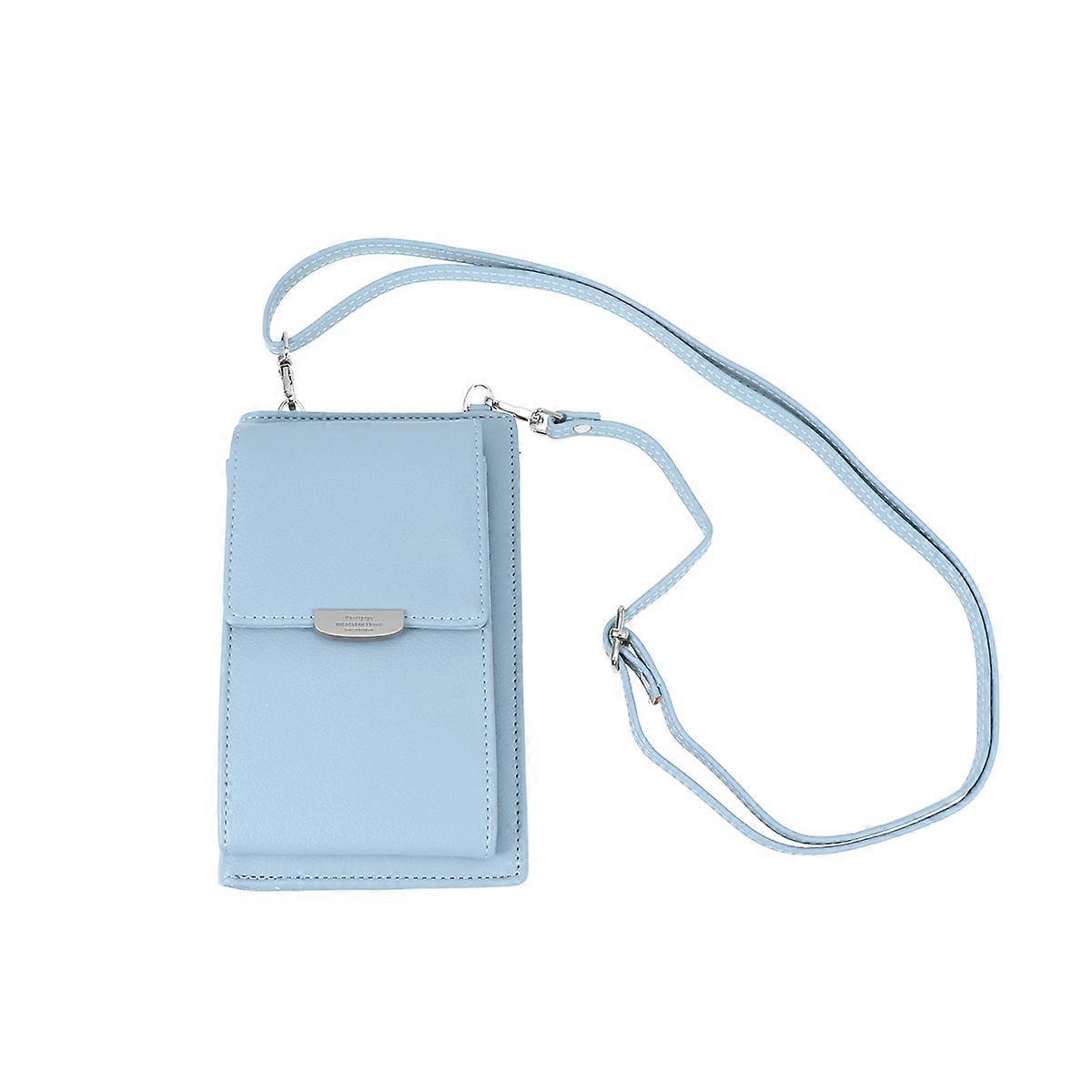Crossbody Bags For Traveling Handbag With Removable Strap Mini Rectangular Design For Daily Use Blue 1Pcs