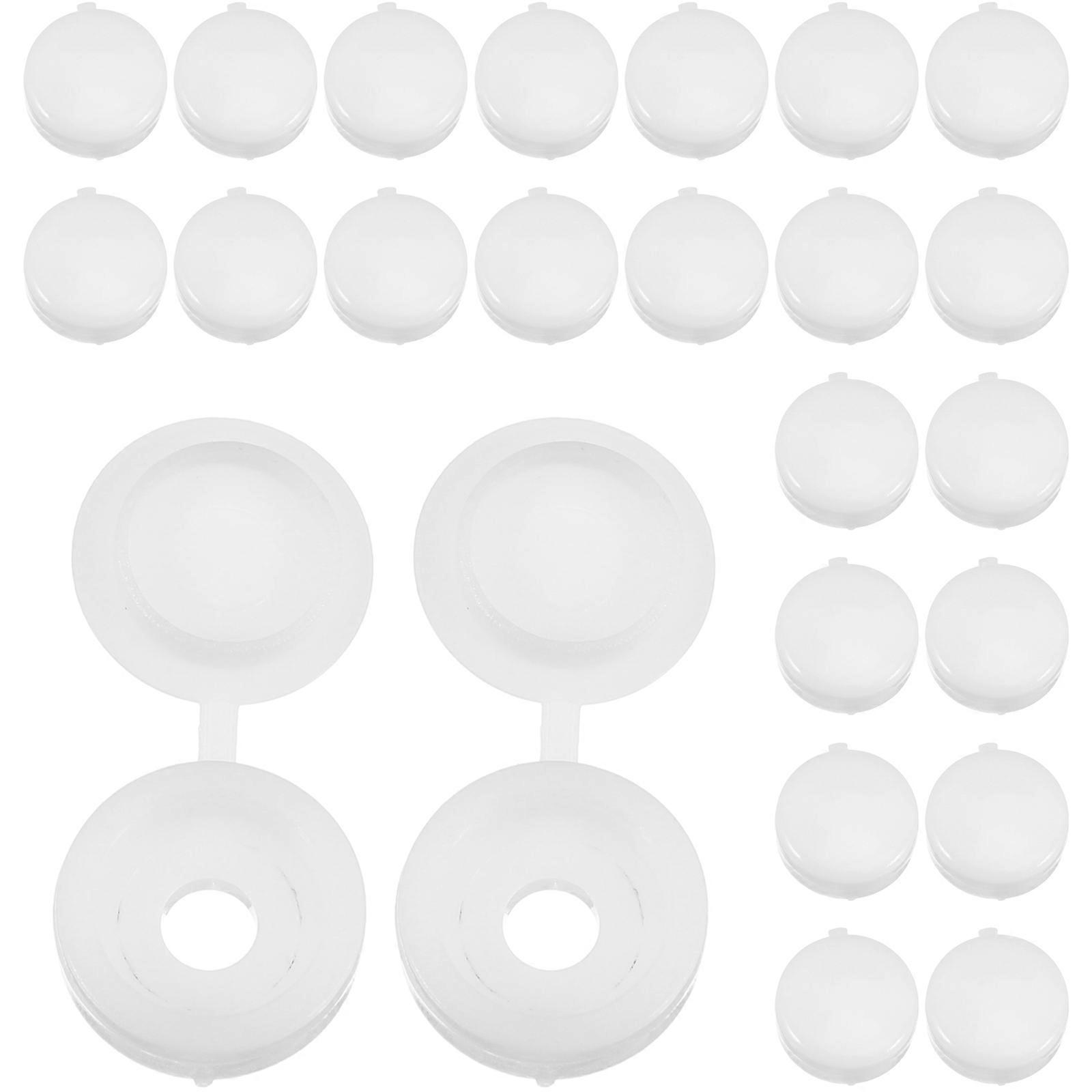 Plastic Screw Caps White for Protection 800Pcs Hinged Screw Covers