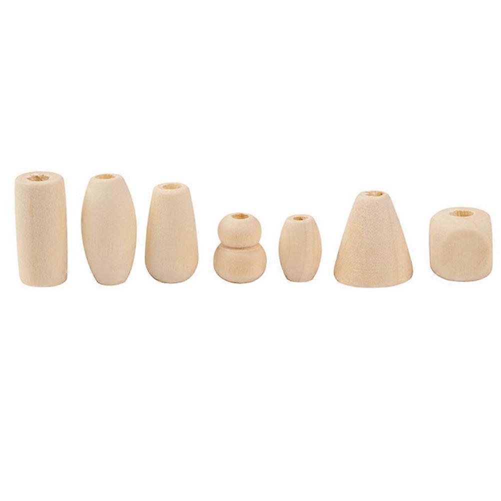 Wood Color Beads for Jewelry Making Creative DIY Use 100Pcs Pack