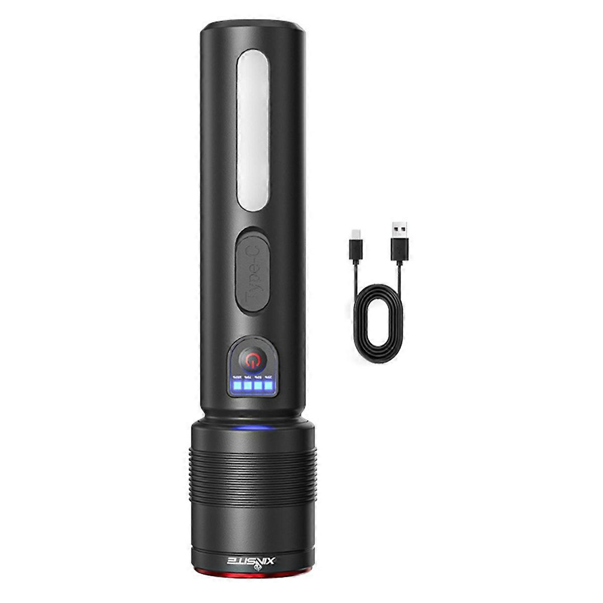 Rechargeable Flashlight High Lumens Super Bright LED Work Light Waterproof Camping Flashlight for