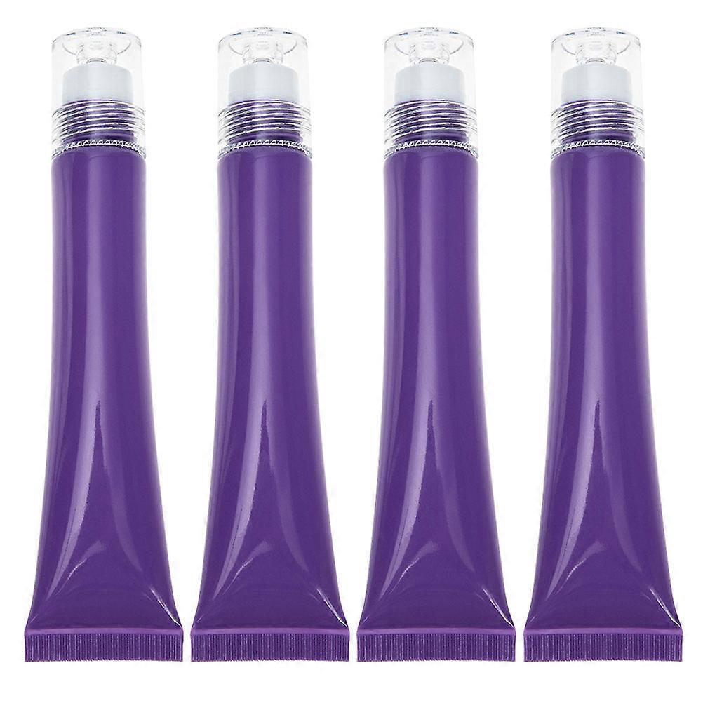 16Pcs Violet Fillable Roller Ball Tubes for Eye Cream Application