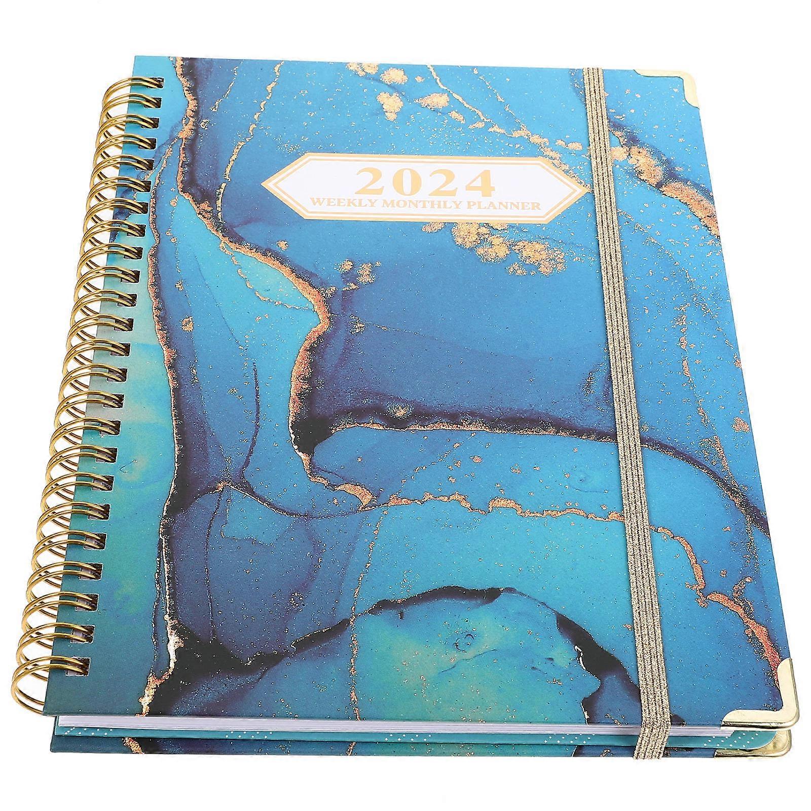 Decorative 2Pcs Planning Notepad Monthly Notebook For Project Tracking Goal Setting Home Office Travel Lightweight Design