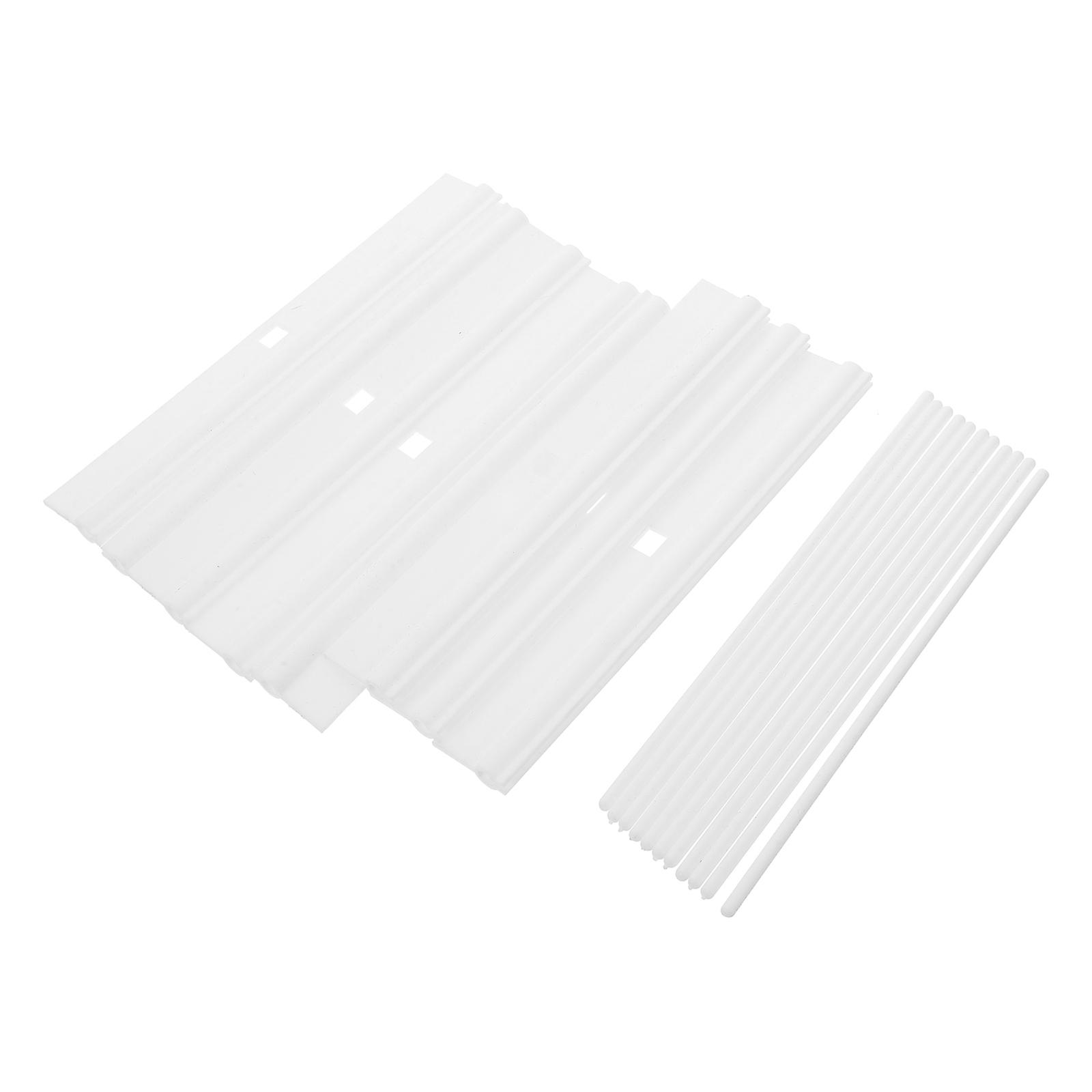 20 Pairs Window Blind End Clips Dual Hole Clips Designed For Vertical Blinds For Office Home Window Treatments Size 12.70X2.00X0.60CM