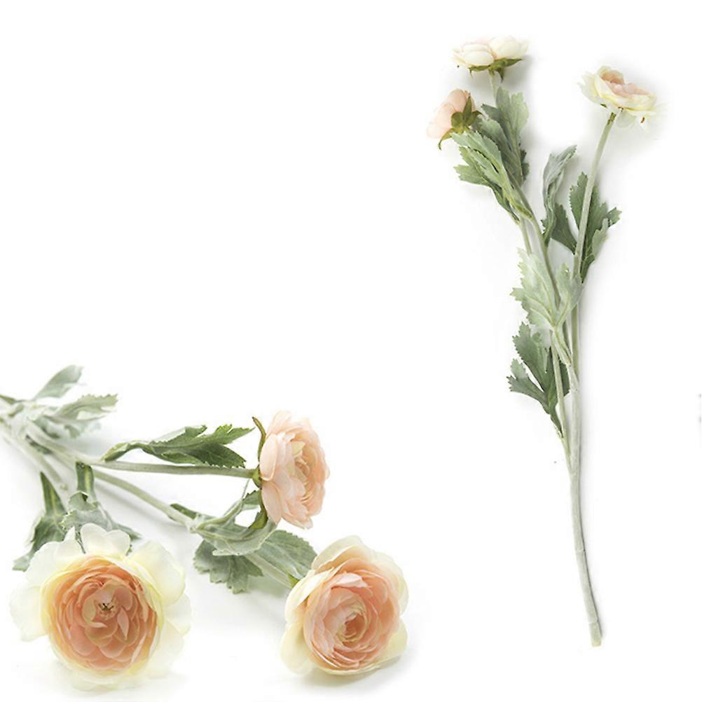 Artificial Flowers Realistic Simulation Rose Decor for Decoration 2Pcs