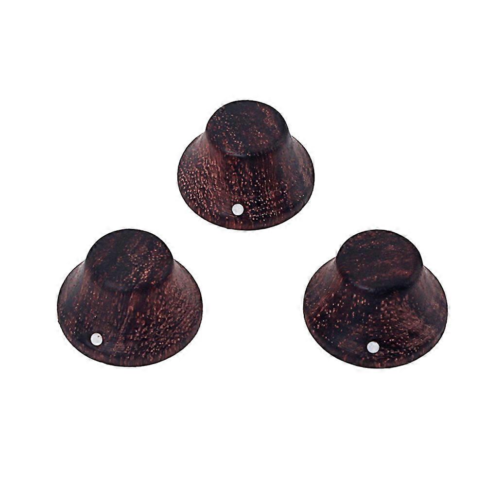 Volume Tone Control Knobs Cap for Guitar 6Pcs Coffee Accessory