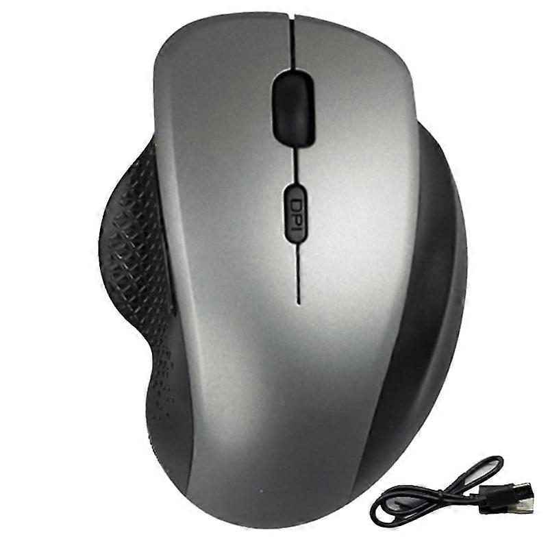 Wireless Mouse Bluetooth for Computer Laptop Dual Mode Ergonomic Rechargeable Mouse Grey