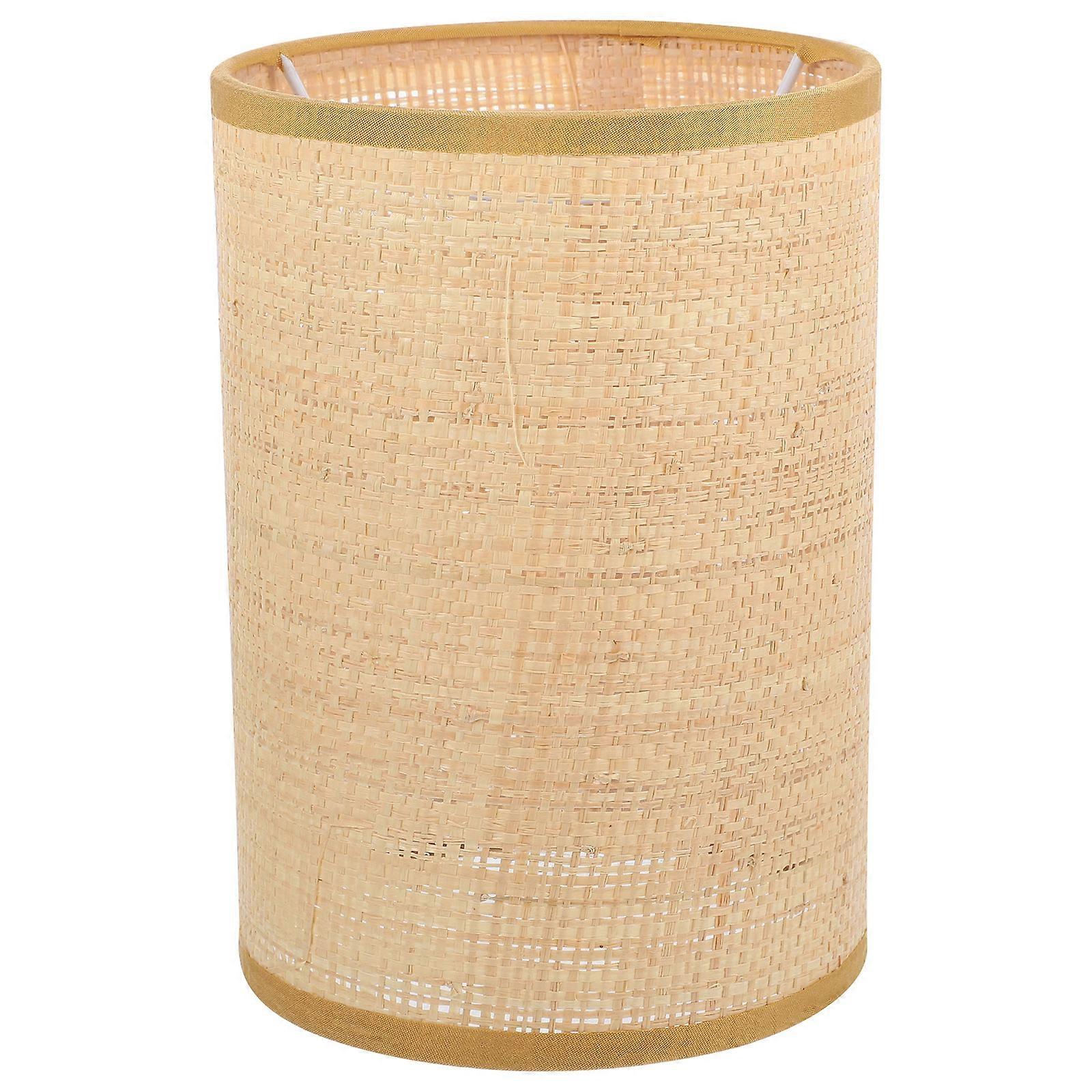 Light Brown Woven Rattan Lamp Shade for Decoration Set of 3Pcs