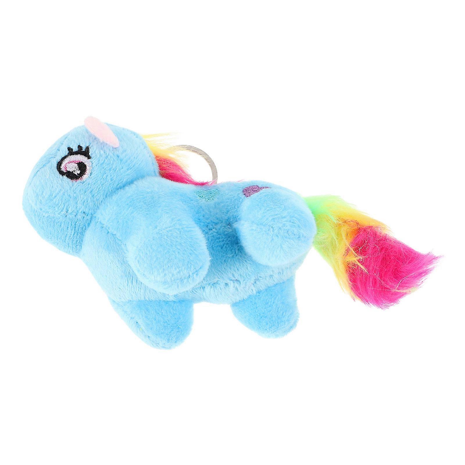 Cute Unicorn Plush Keychain for Party Decoration 4Pcs Soft Toy Pendant Charm