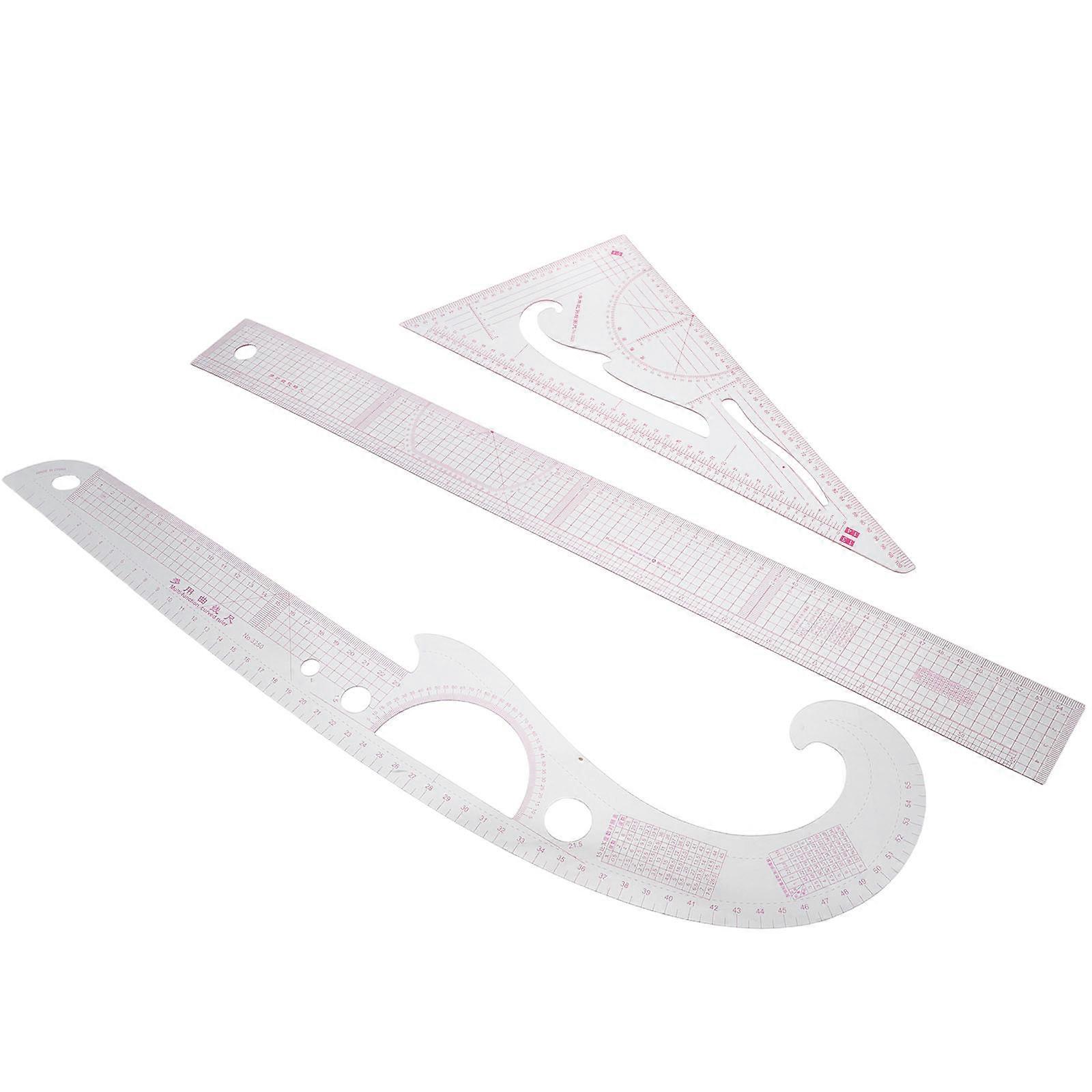 Plastic Sewing Rulers for Garment Making with Accurate Cutting 12Pcs