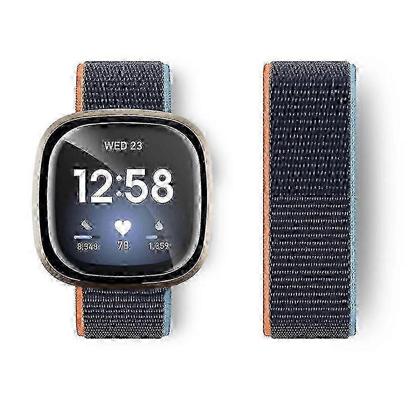 Fitbit Versa 4/Sense 2 Soft Loop Band Quick Release Nylon Watch Strap 26s