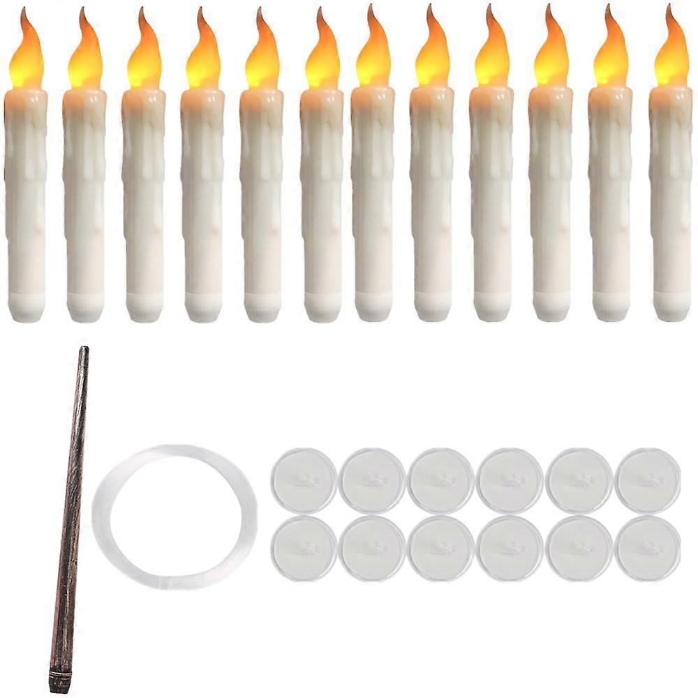 LED Flameless Taper Candles 6.5/11" Battery Operated Flickering Candlesticks with Timer & Remote for Wedding Home Party Decor