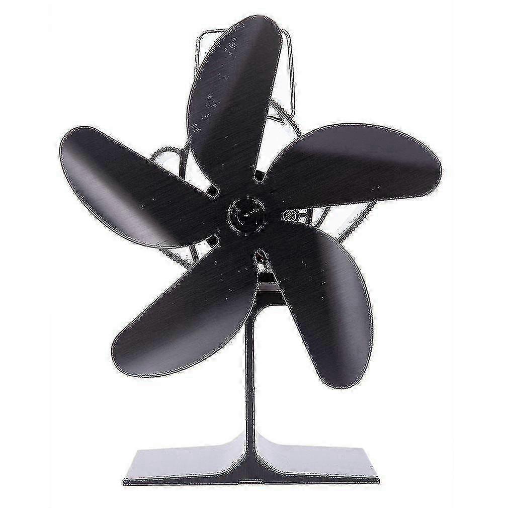 2025 Thermal Power Fireplace Heater Five Blades Fireplace Heating Fan Efficient Air Heater Low Noise Fan