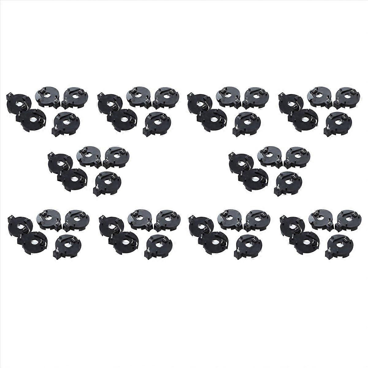 CR2016 2025 2032 Coin Cell Button Battery Holder Socket Black 5 Pcs