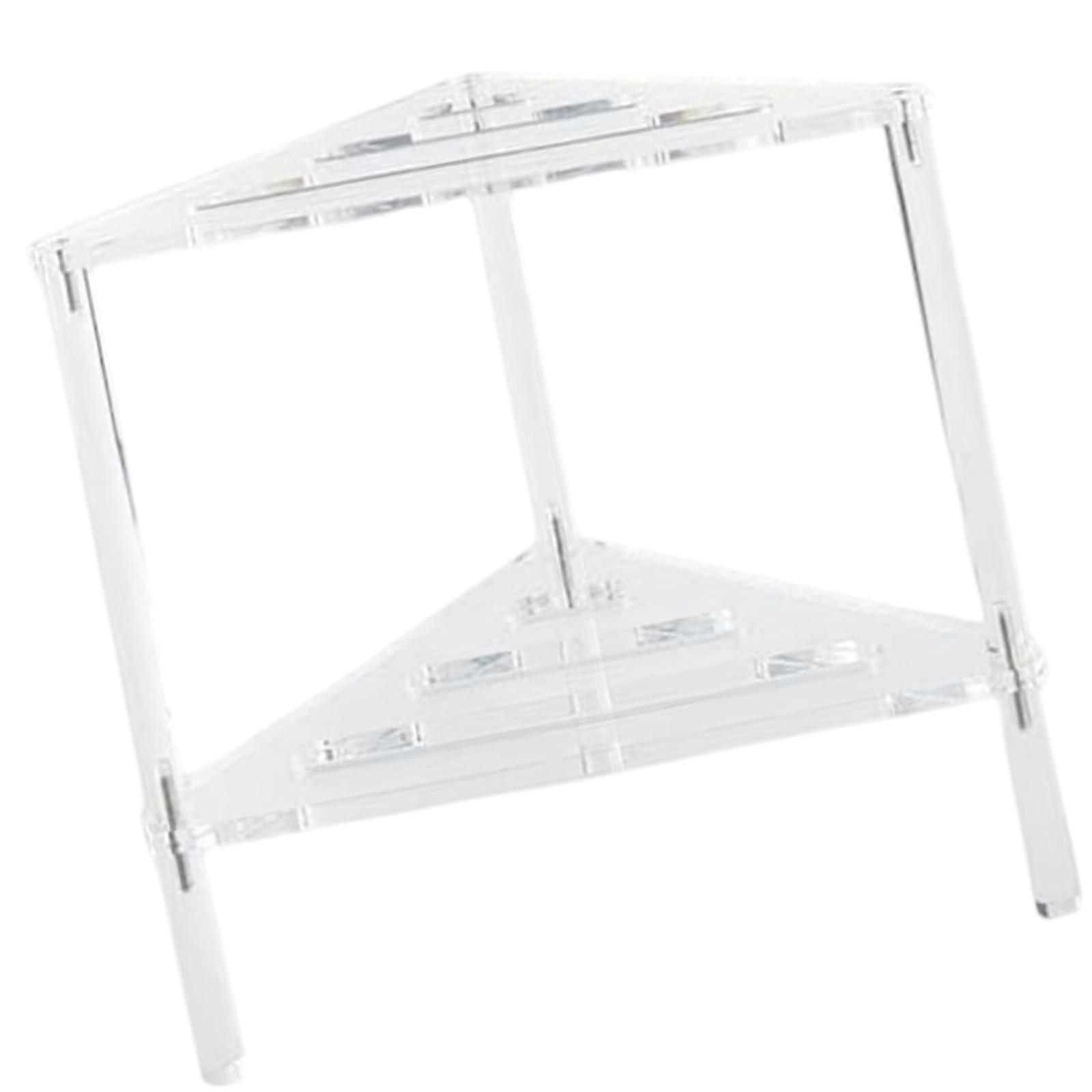 Acrylic Shower Stand Space Saving Bathroom Storage Shelf Adjustable Height For Shower Sturdy Construction