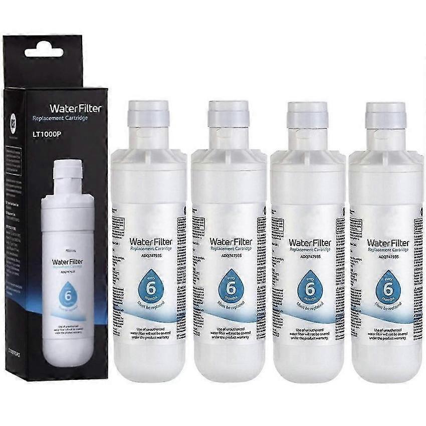 LT1000P Refrigerator Water Filter 4 Pack ADQ747935 Replacement