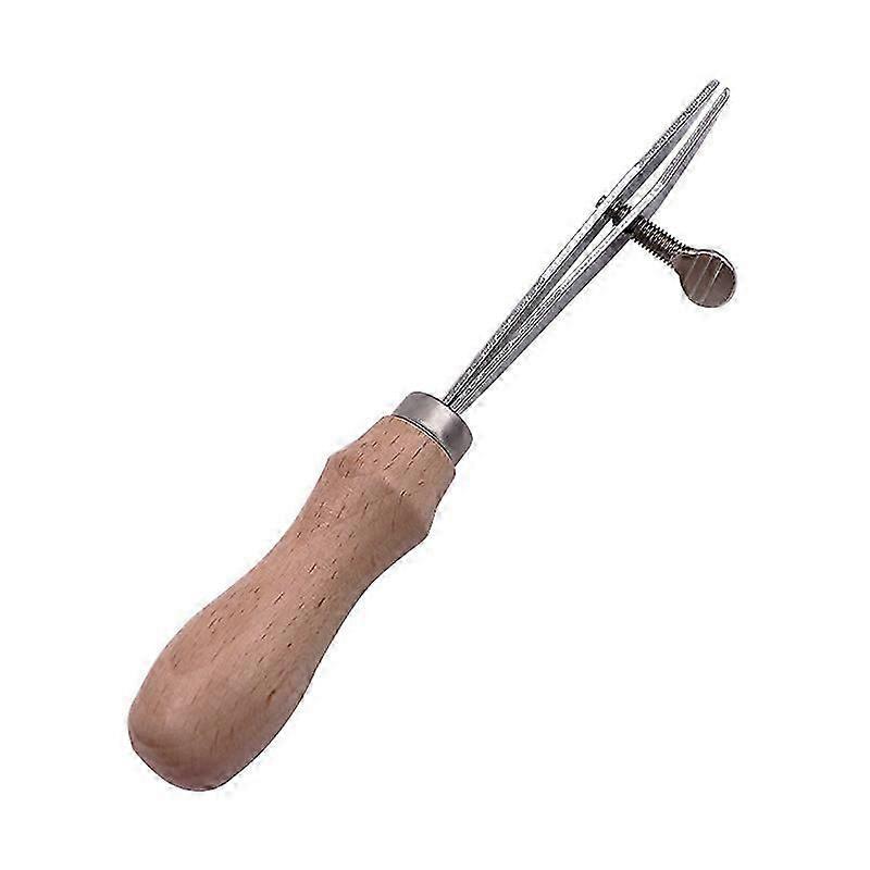 Adjustable Edge Creaser Wood Handle Adjustable Outside Edge Creaser Leather Craft Tools for DIY Handmade,19.5cm