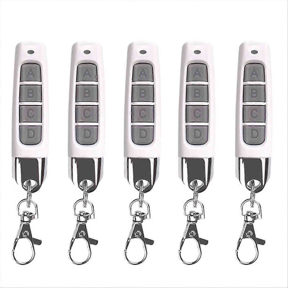 5pcs 433MHz Remote Control Compact Wireless Duplicator for Garage Doors Gates Systems Universal Com
