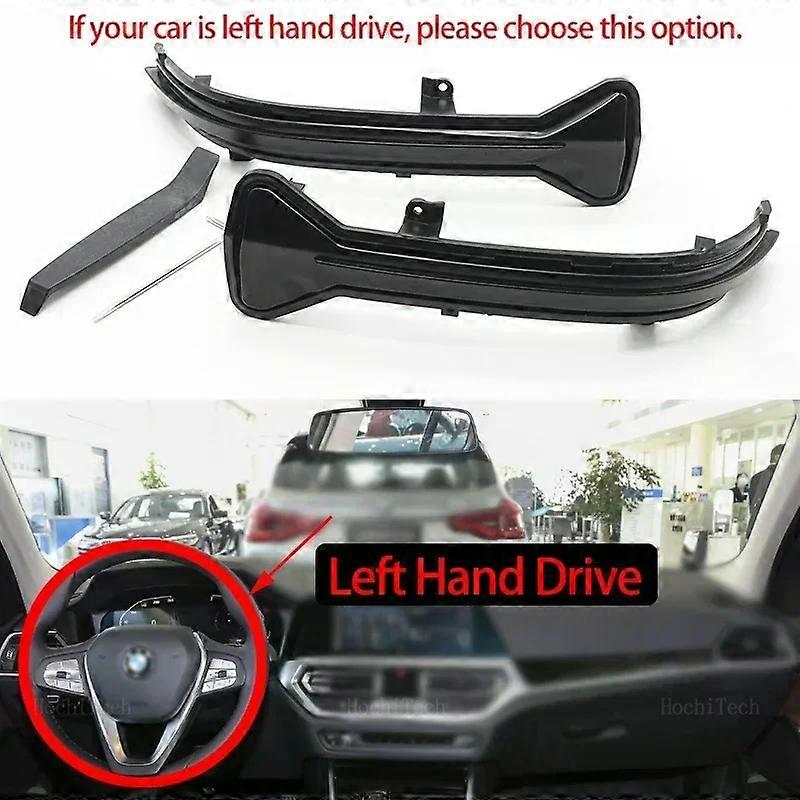 Applicable to Dynamic Black LED Turn Signal Sequential Rearview Mirror Light For BMW 3 5 6 7 8 Series G20 G30 G31 G32 G11 G12 G14 G15 M5 F90