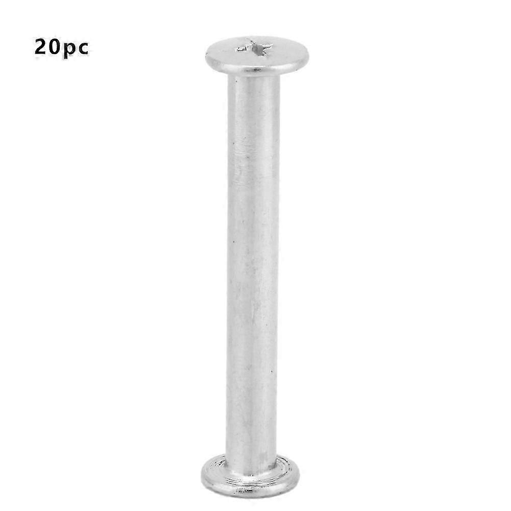 20Pcs M5*35 Nickle Plated Snap Rivet Book Butt Photo Album Binding Screw
