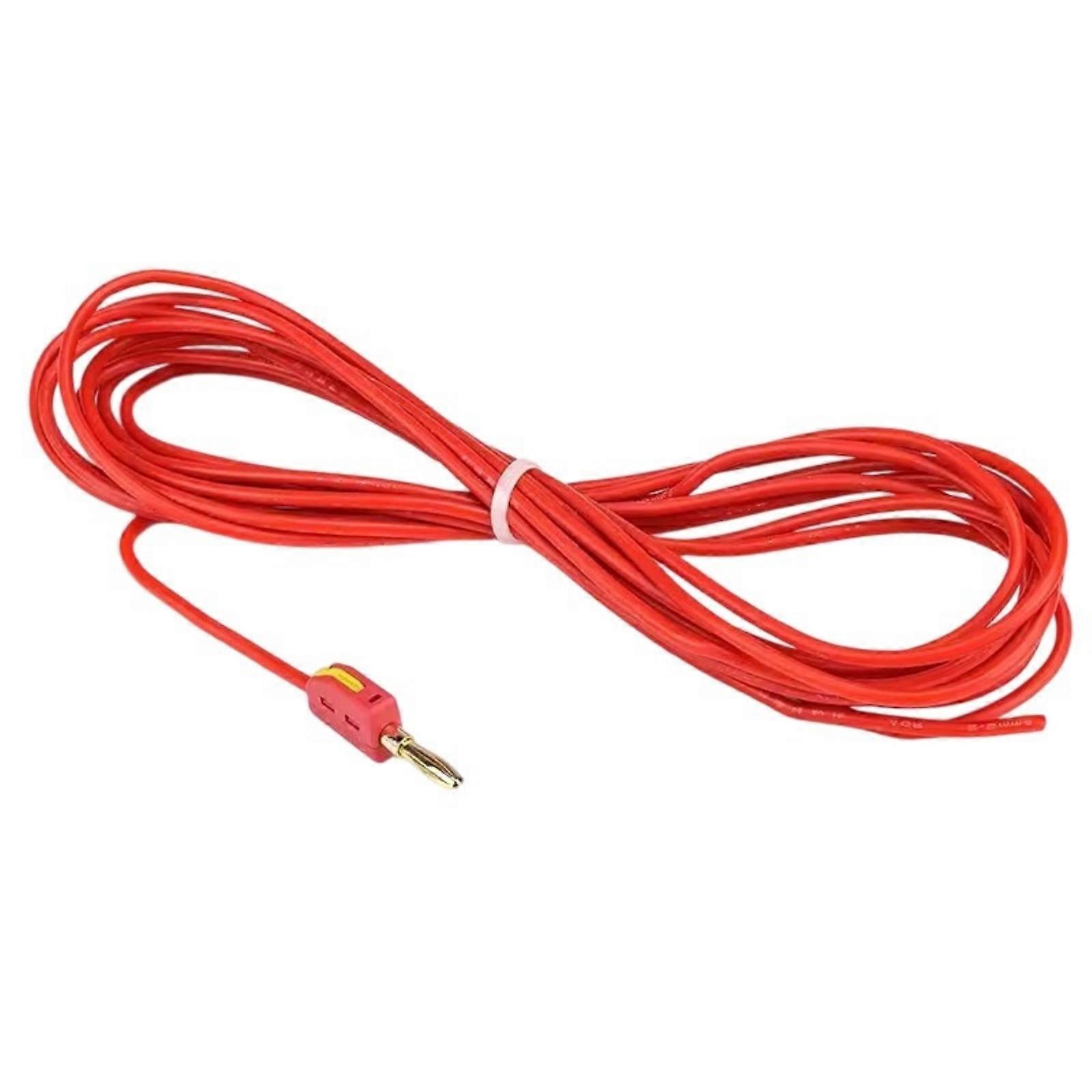 4mm Silicone Test Leads with Banana Plugs High Electric Multimeter Probes Multimeter Test Leads for Electrical Instrument  Red