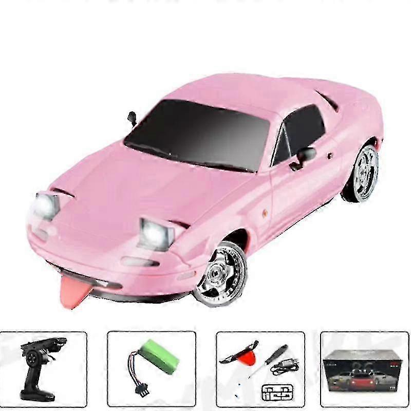 LDRC LD1804 MX5 Drift Car - 1/18 Scale 2.4GHz RWD RC Car with ESP Gyroscope & On-Road LED Lights - Child Toy Gift