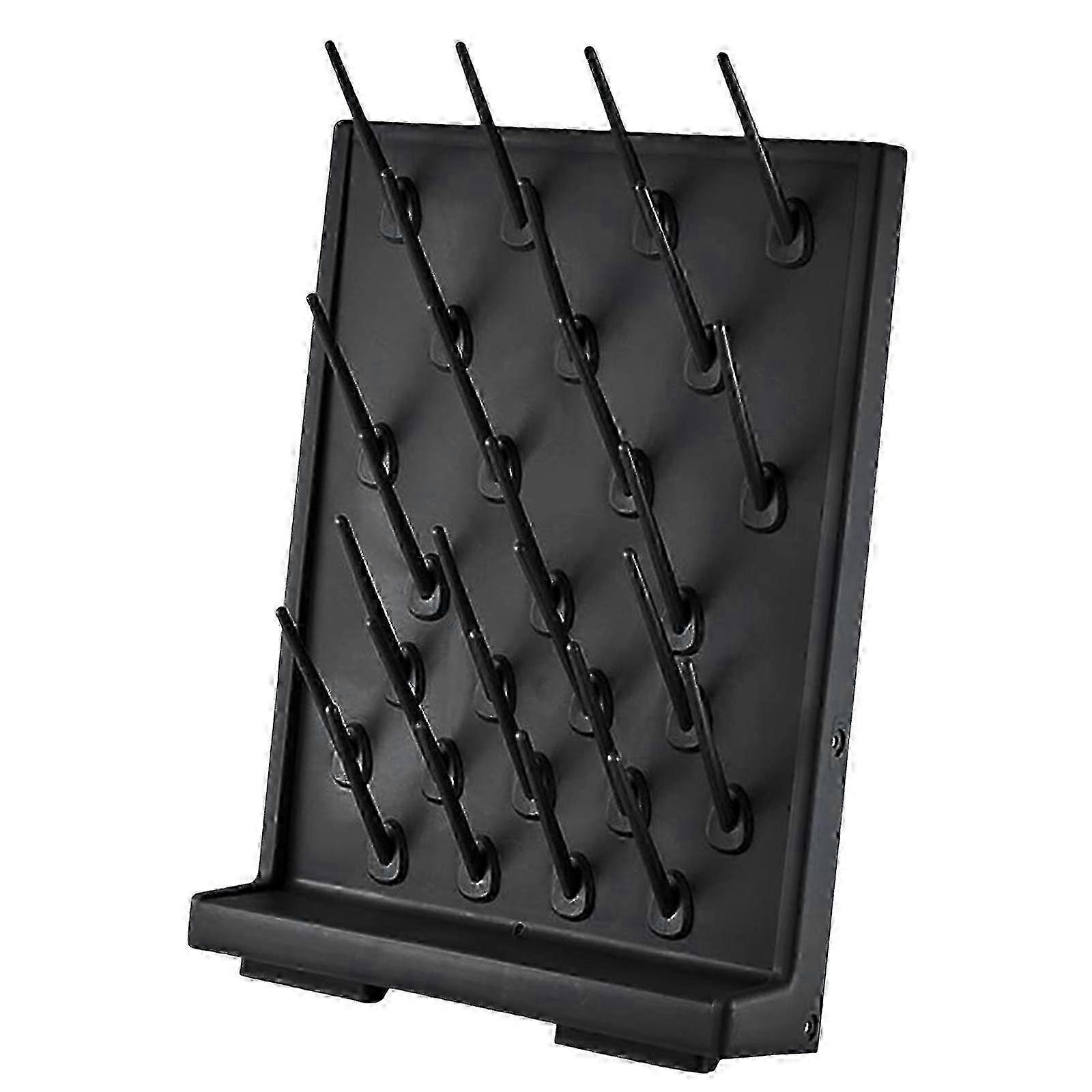 Lab Drying Rack with 27 Detachable Pegs PP Material Multipurpose Wall Mount or Free Standing Accessories Portable 12x40x55cm