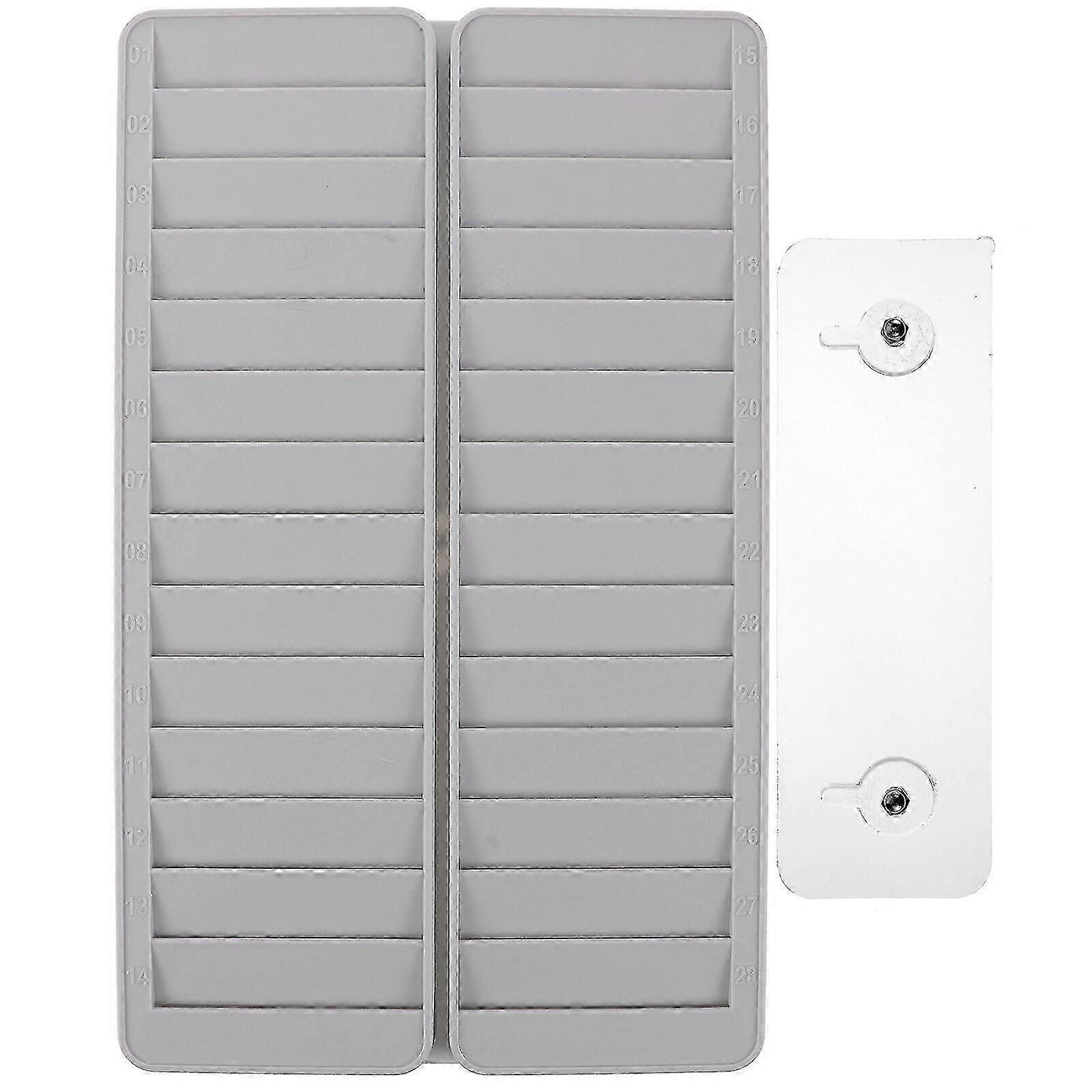 Wall Mounted Time Cards Rack Office Attendance Holder Retractable