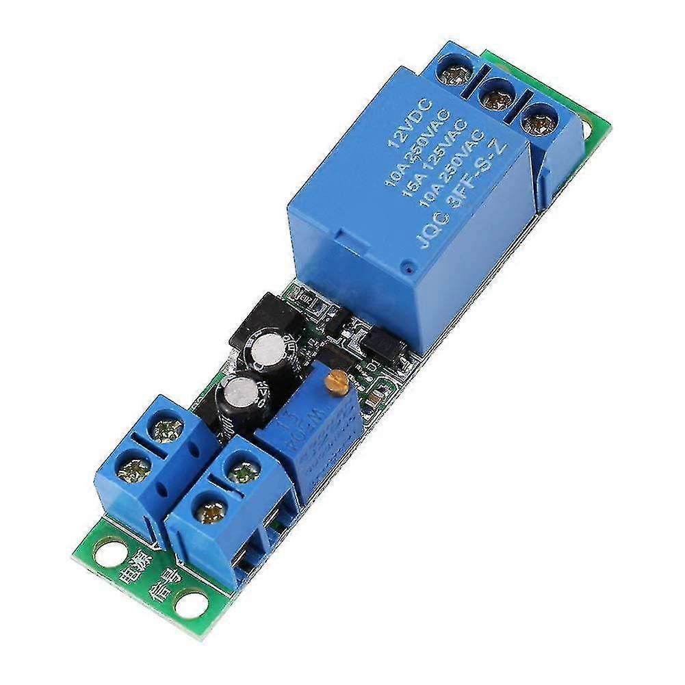 Relay Module, Dc12v Adjustable Signal 0-25 Seconds Delay Off Trigger Timer Relay Module, For Car Lamp Delay, Smart Home