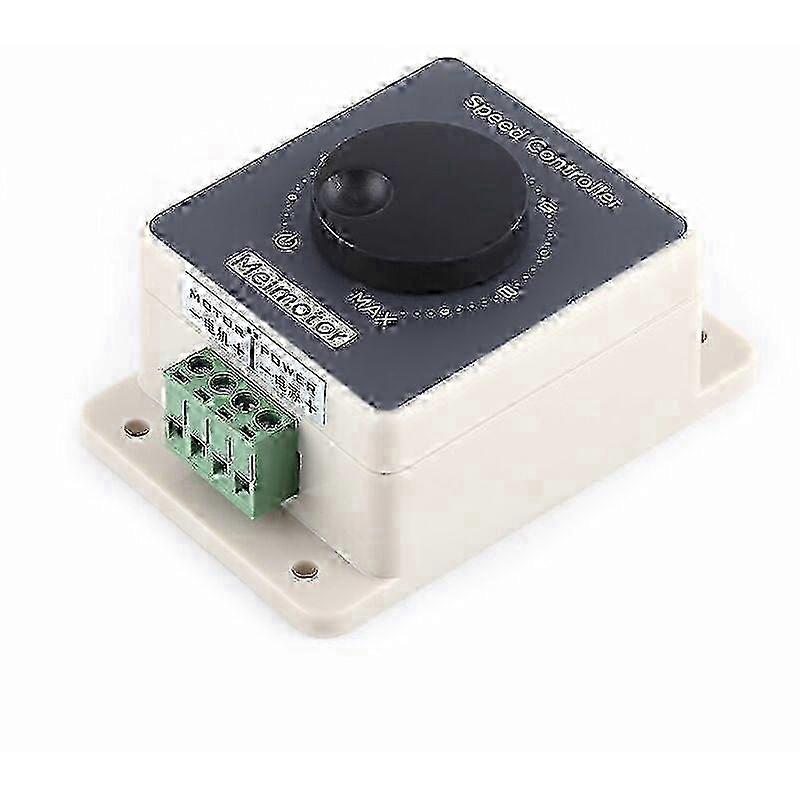 12V Motor Speed Controller, PWM Motor Speed Controller Pulse Width Modulator DC10-60V 20A Waterproof Shell TOP
