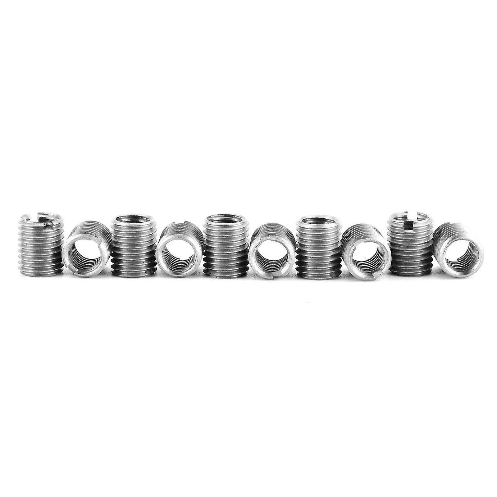 10Pcs Professional Insert Nut Sleeve 2-M16 Thread Adapter Sleeve Reducing Nut Insert Sleeve Converter Nut Coupler  M6