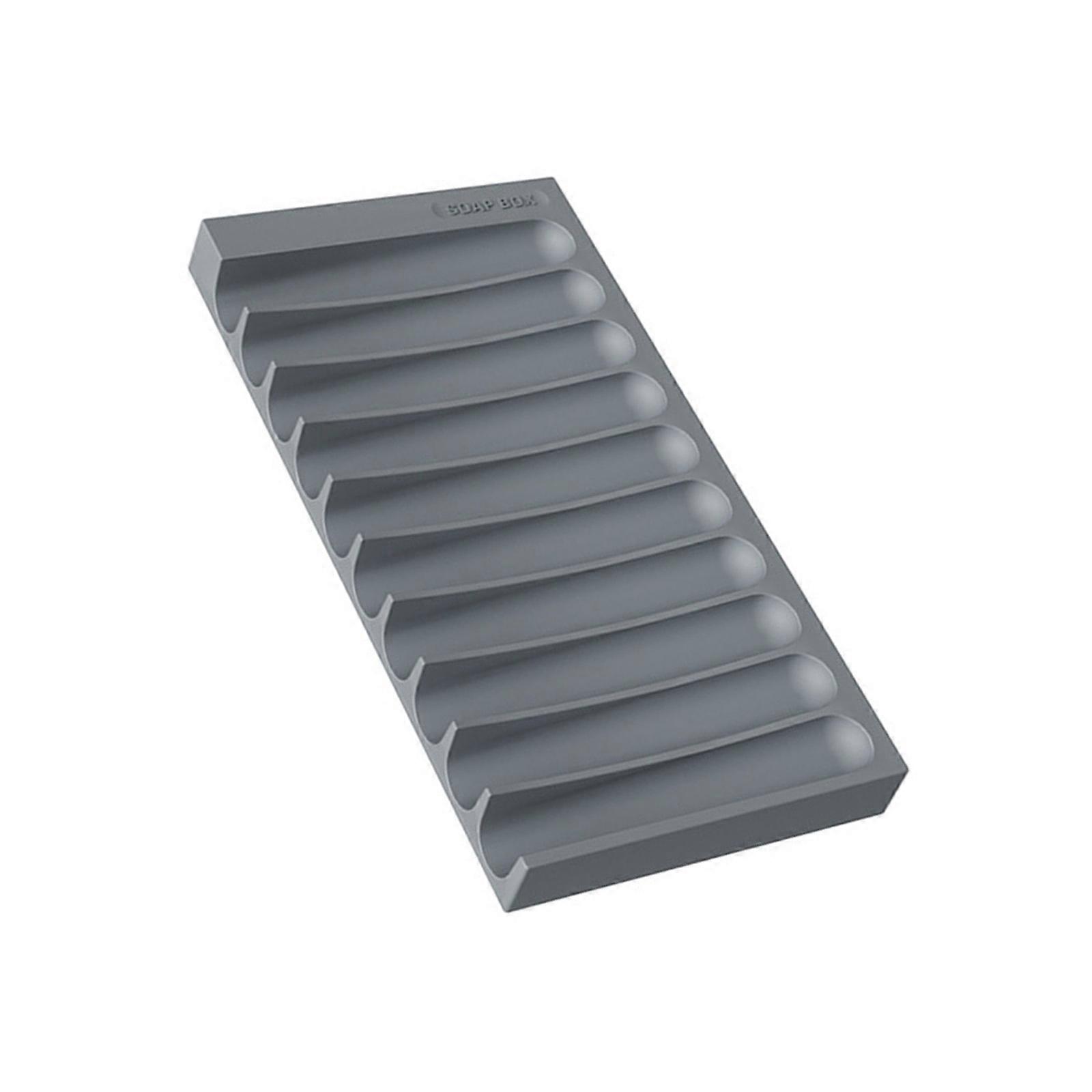 Bathroom Soap Holder for Efficient Water Drainage Soap Tray For Home Soap Organizing Tool Countertop Essential  Gray