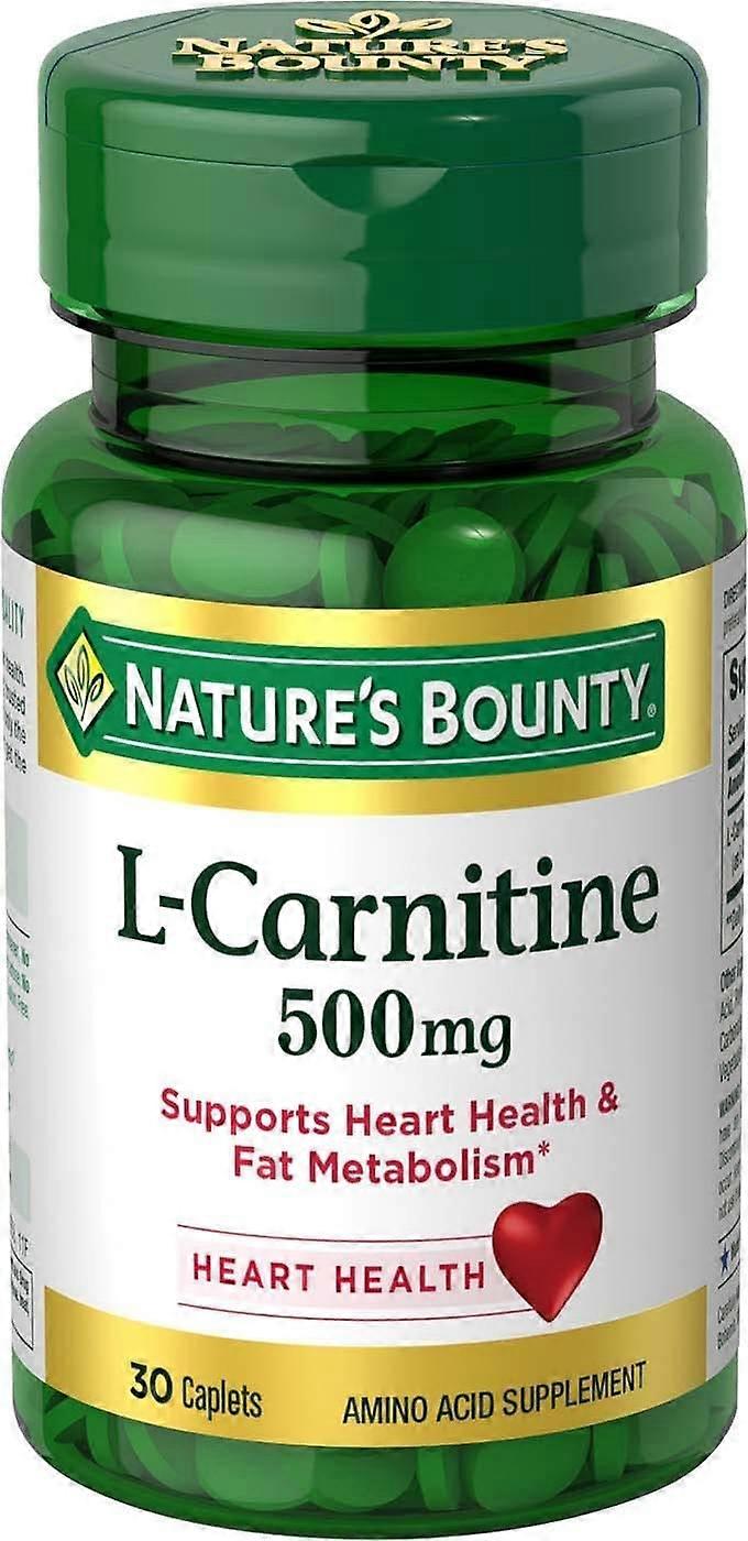Nature's Bounty L-carnitine, 500 Mg, Caplets, 30 Ea