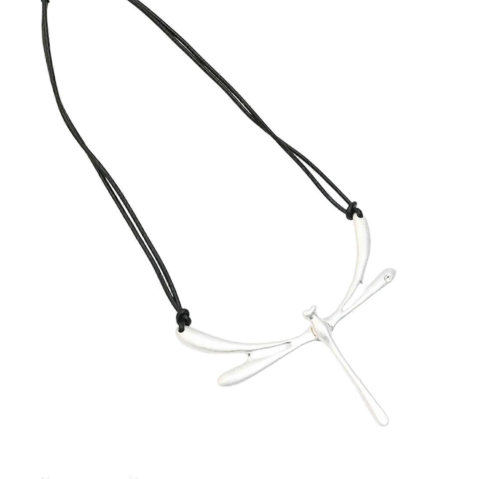 Dragonflys Inspired Necklace Portable Layer Chain Accessory Elegant Designs For Gift Giving Occasions Multicolor