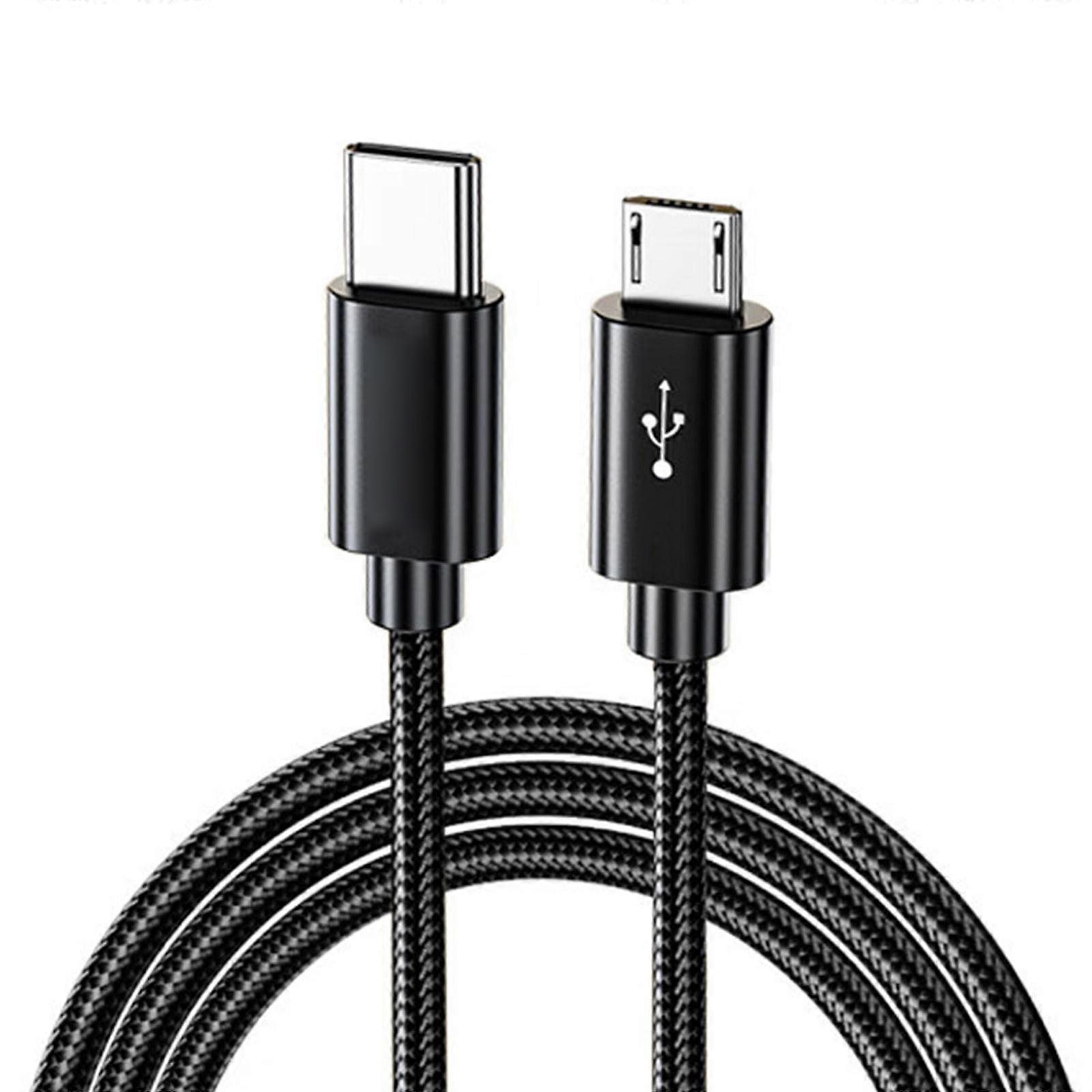 USB C To Microed USB Cable Enables Device Charging And Data Transfer Without Adapters Multicolor