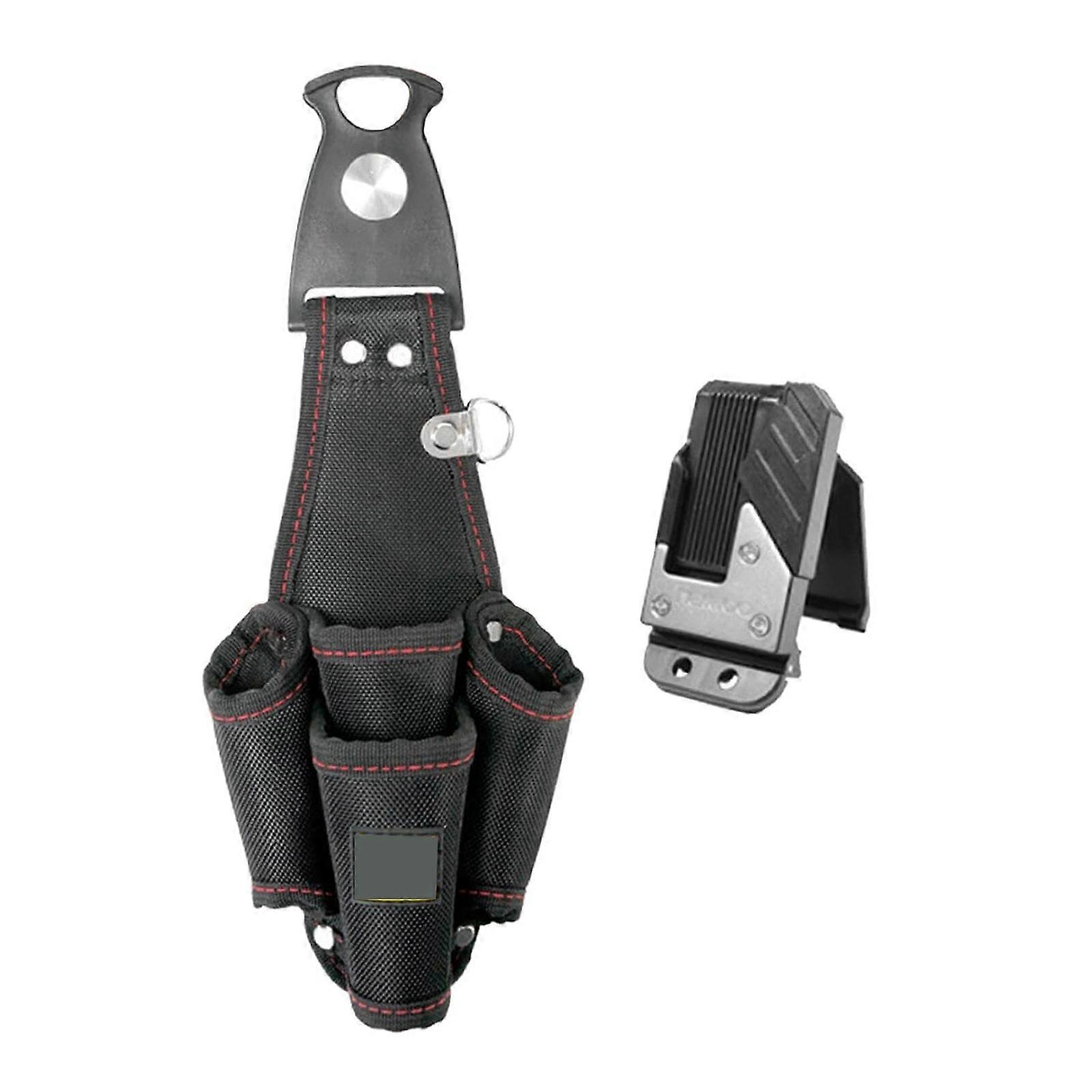 Professional Grade Electrician Waist Pack Instantly Rotating Clip Systems For Ladder Work Home Improvement Projects Multicolor