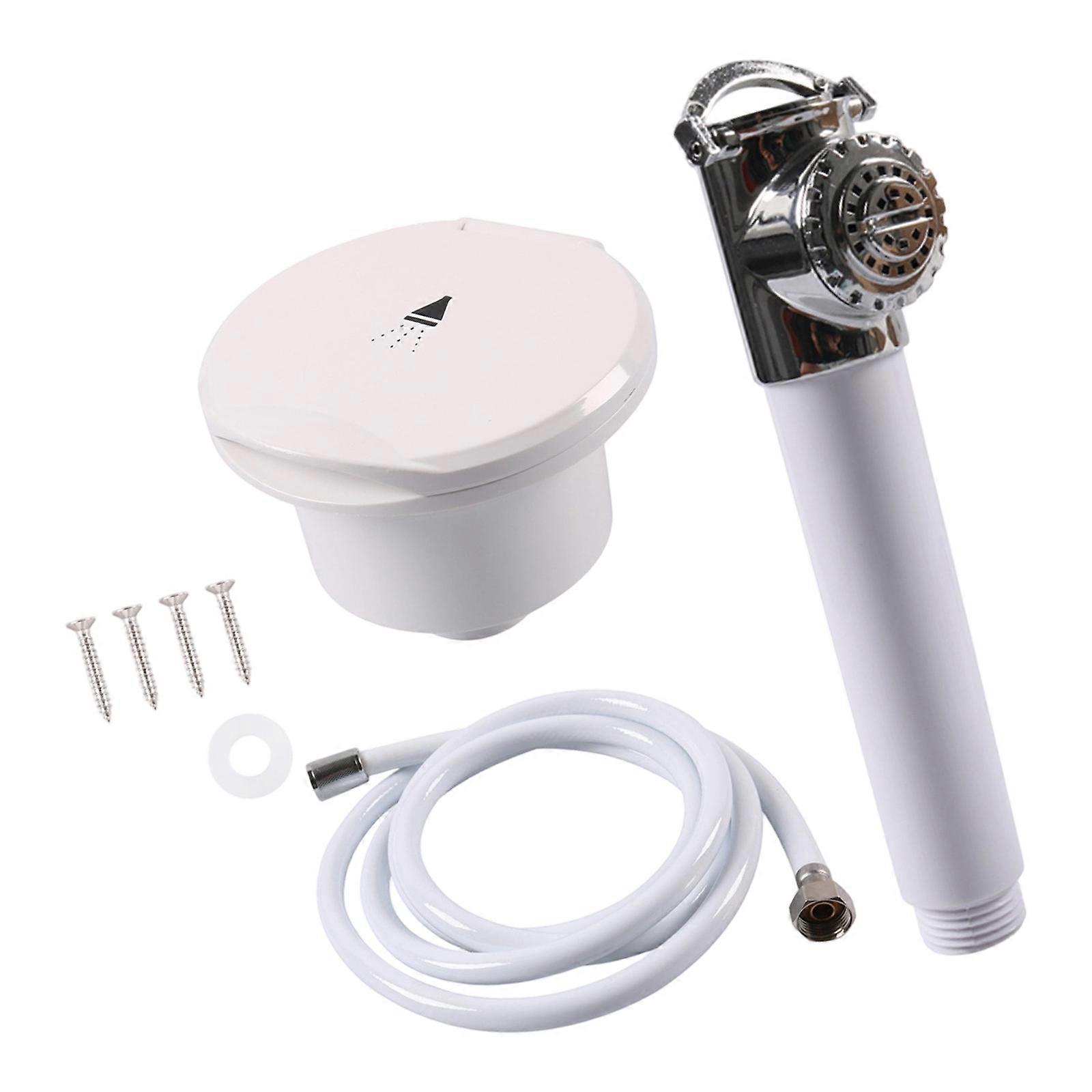 Corrosion Resistant Boat Shower Head Pressure Handheld Sprayer with Quick Connection for Small Bathroom Spaces  four meter