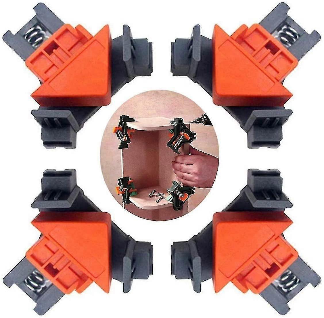 4pcs Right Angle Clamp Holder Angle 90 Woodworking Clamp