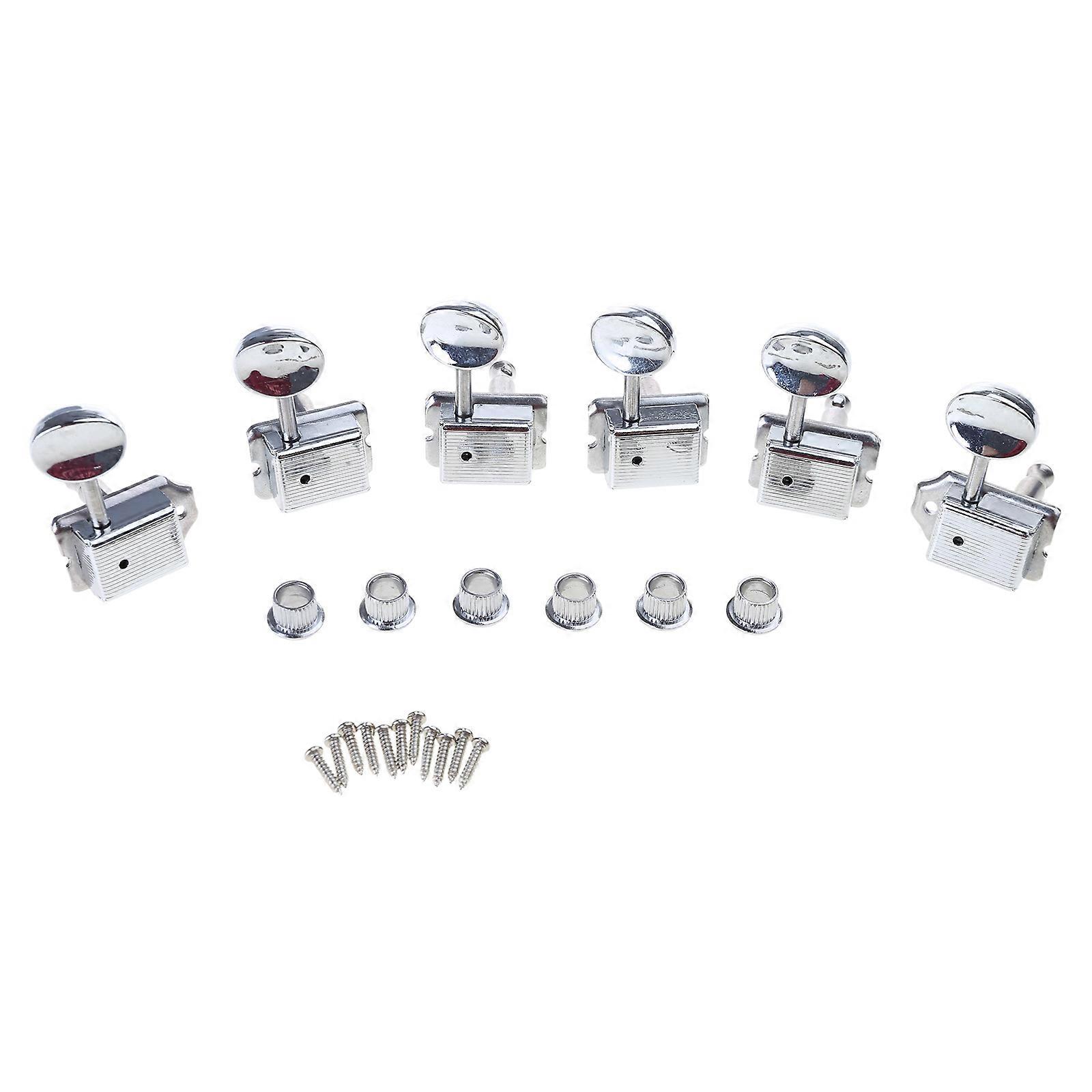 Guitar Tuners String Tuning Pegs Tuning Key Pegs for Guitar Tuning Machines 6 in Line Guitar Tuning Pegs Machine Head Multicolor