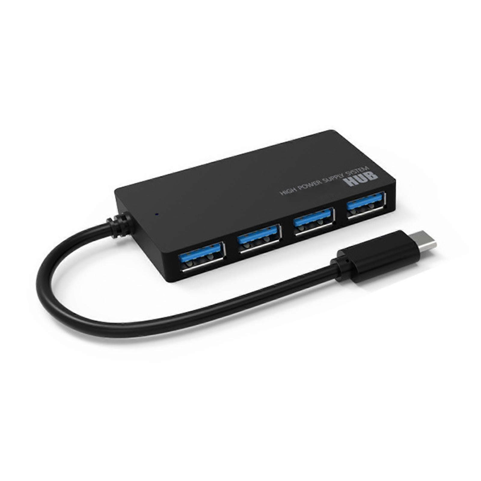4-Port USB C Hub USB 3.0 High-Speed Data Hub Ultra Slim Multi-Port Adapter for MacBook Pro Air Dell Laptop PC