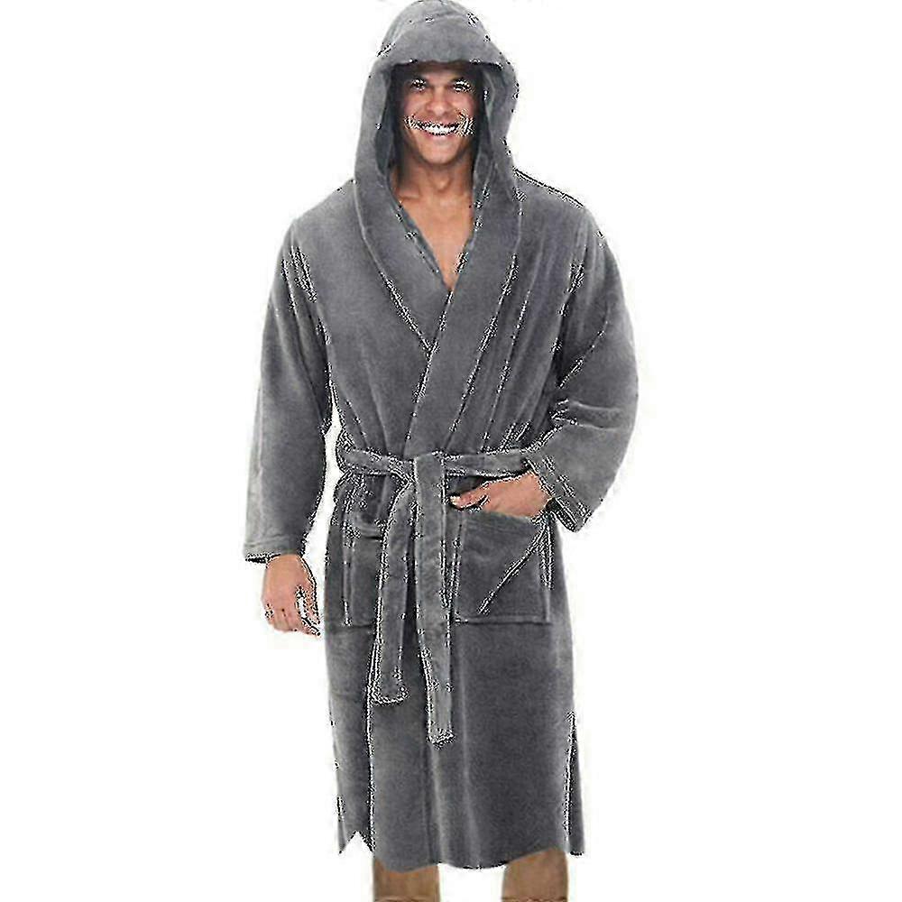 Hooded Bath Robe for Men - Ideal for Night Use