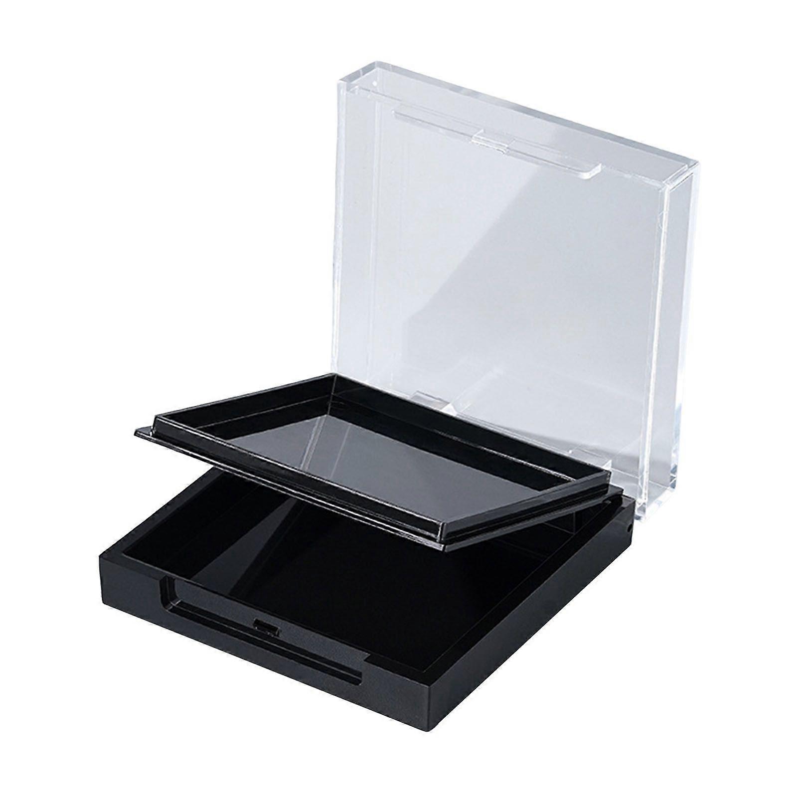 Acrylic Double Layer Empty Press on Nails Packaging Box Transparent Lid Nail Display Box Nail Tips Storage Case for Home Portable Nail Art Organizer C