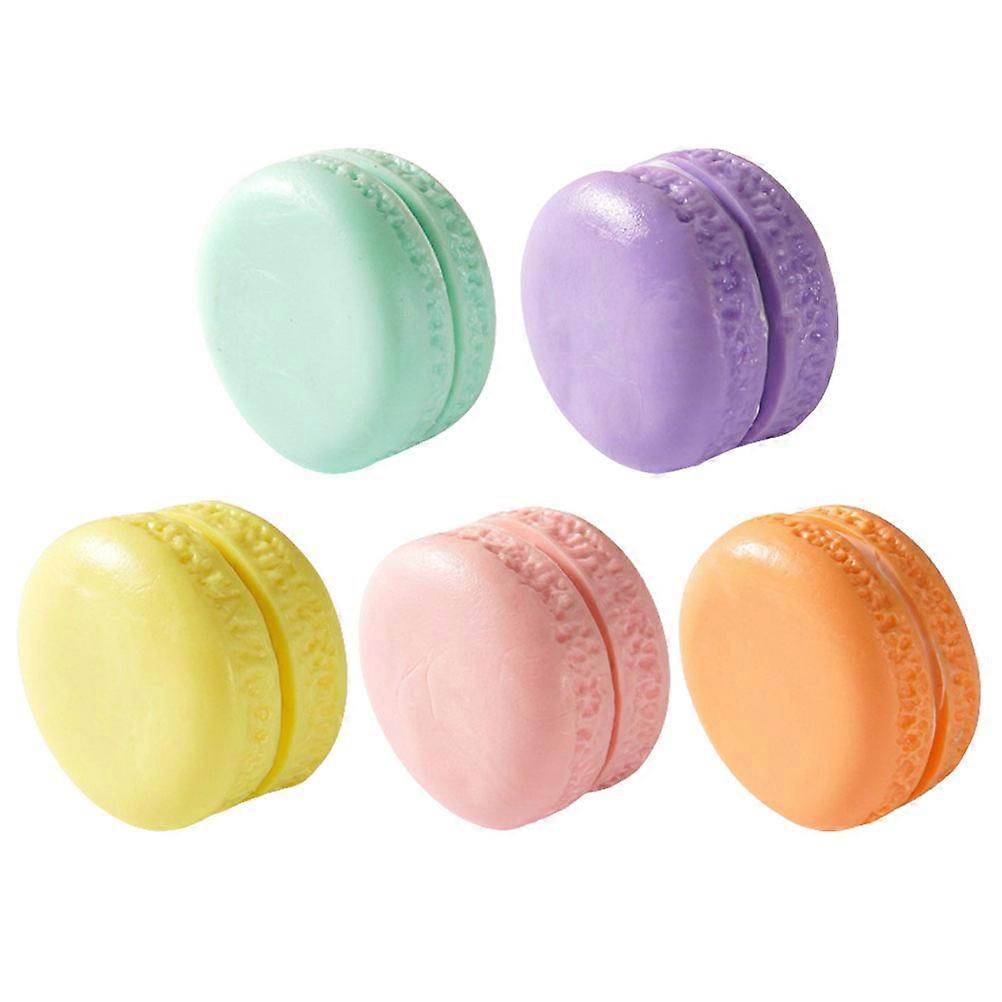 Macaron Models PVC for Decor 25Pcs Assorted Color Fake Dessert Showcase
