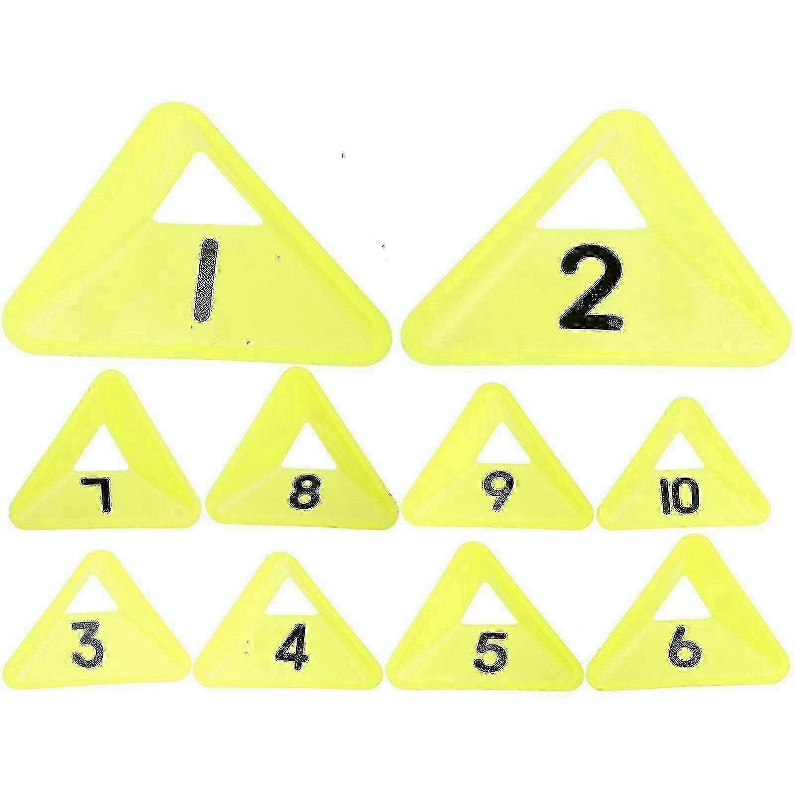 10pcs Multi-function Soccer Cones Portable Disc Cones Professional Agility Cones