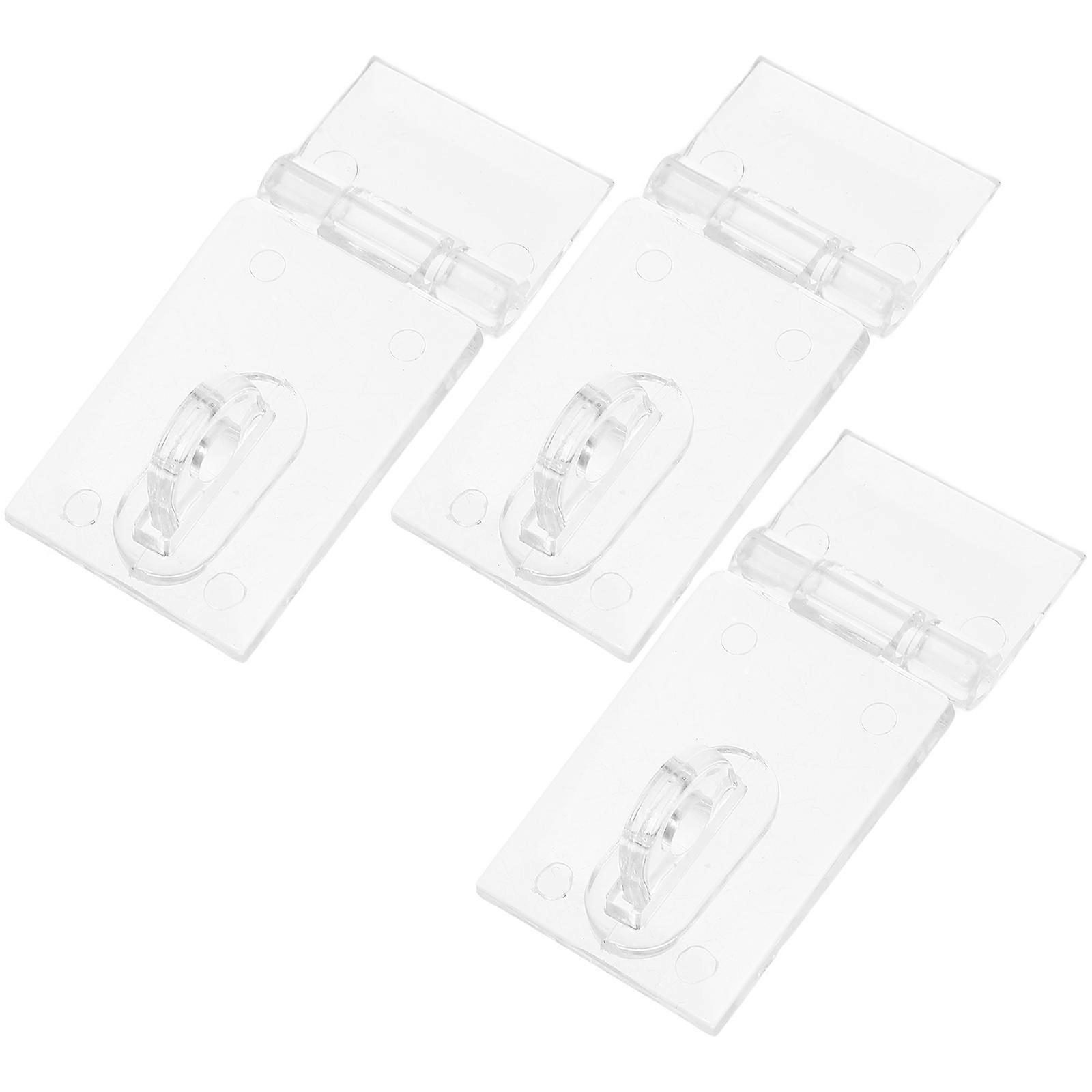 Small Acrylic Latch Buckle Security Fastening For Windows 3Pcs