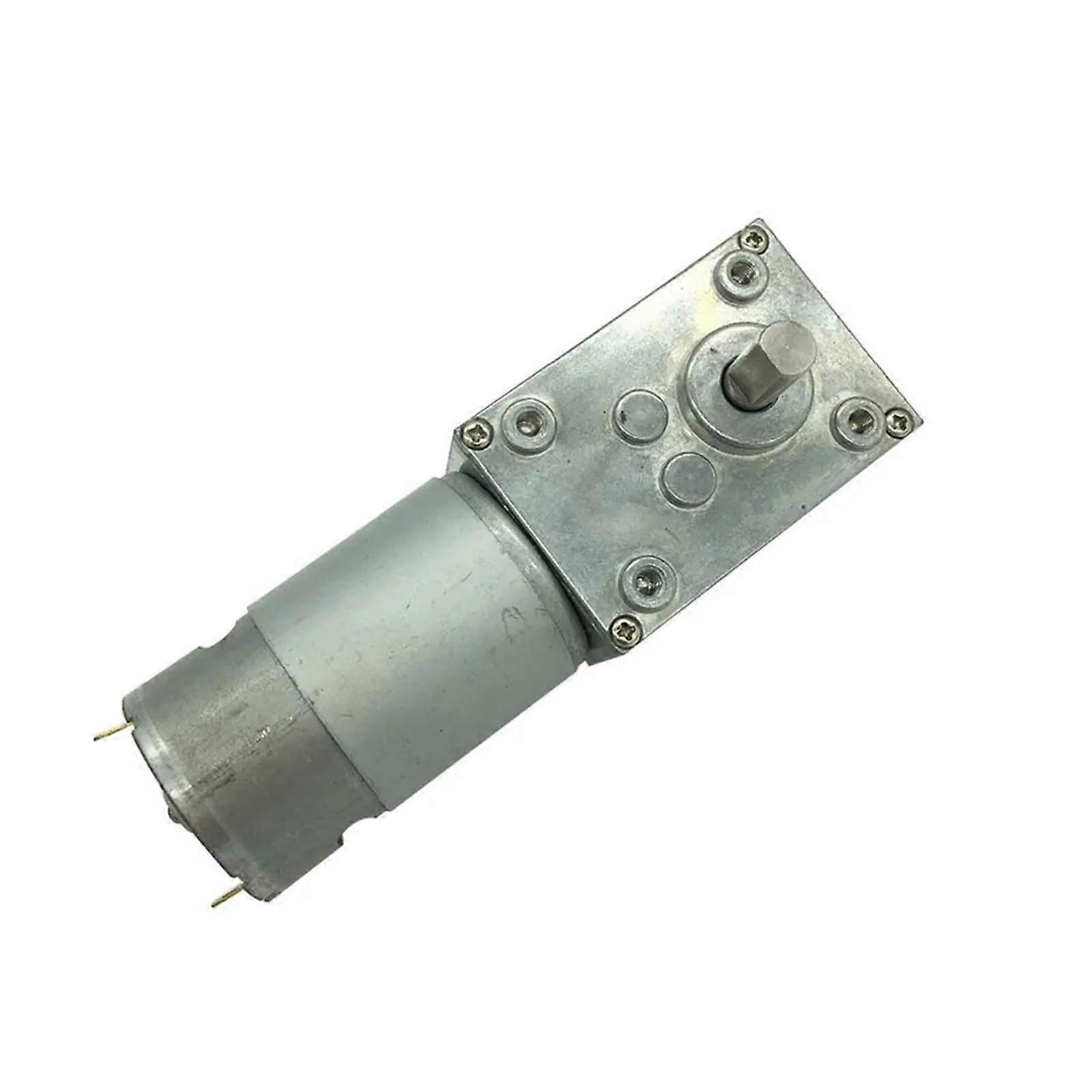 Geared DC Motor with Worm Gearbox 12V 10RPM  Torque D Shaft SelfLocking for Robotics