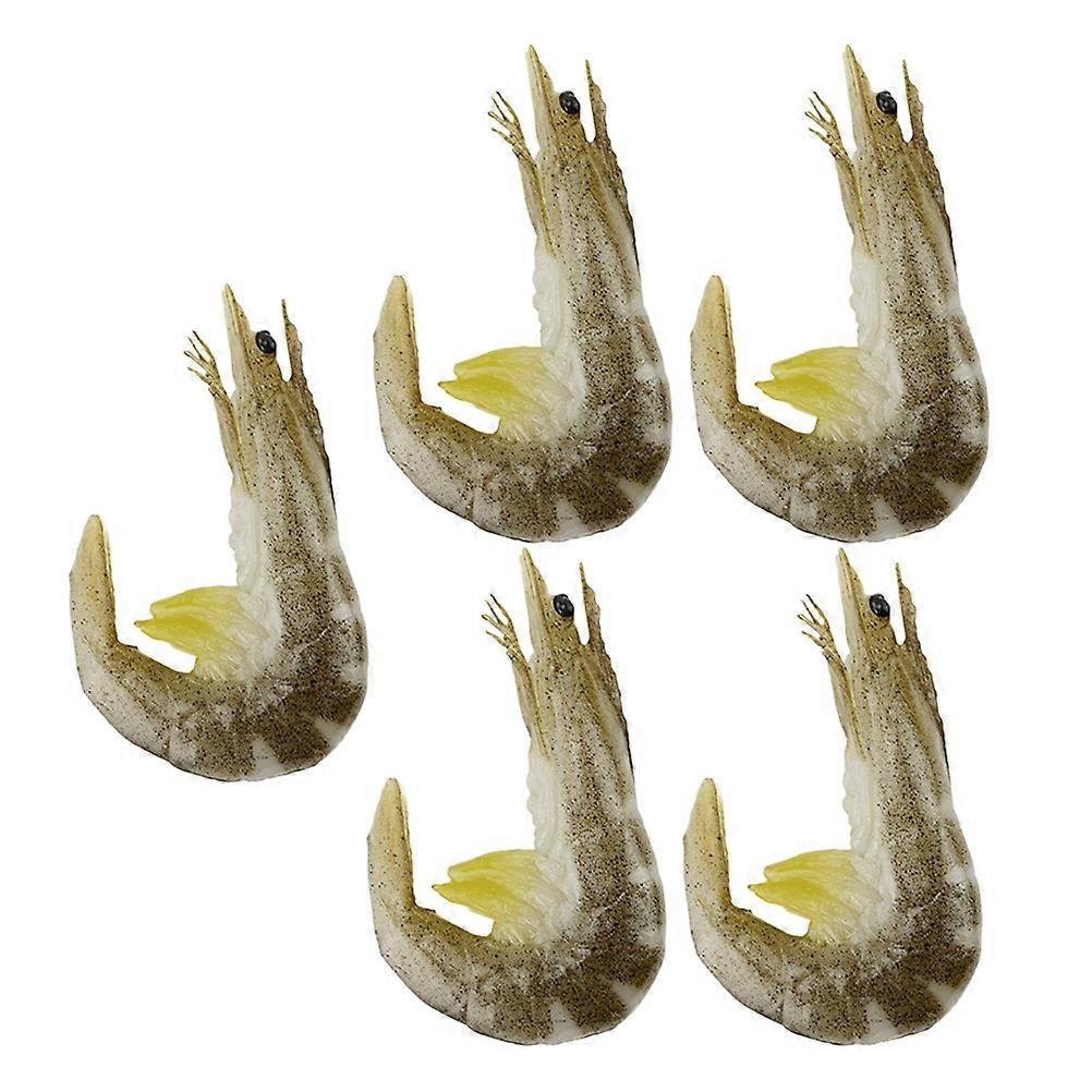 Shrimp Decorations Imitation Shrimp Model for Decor 20Pcs Educational Toy