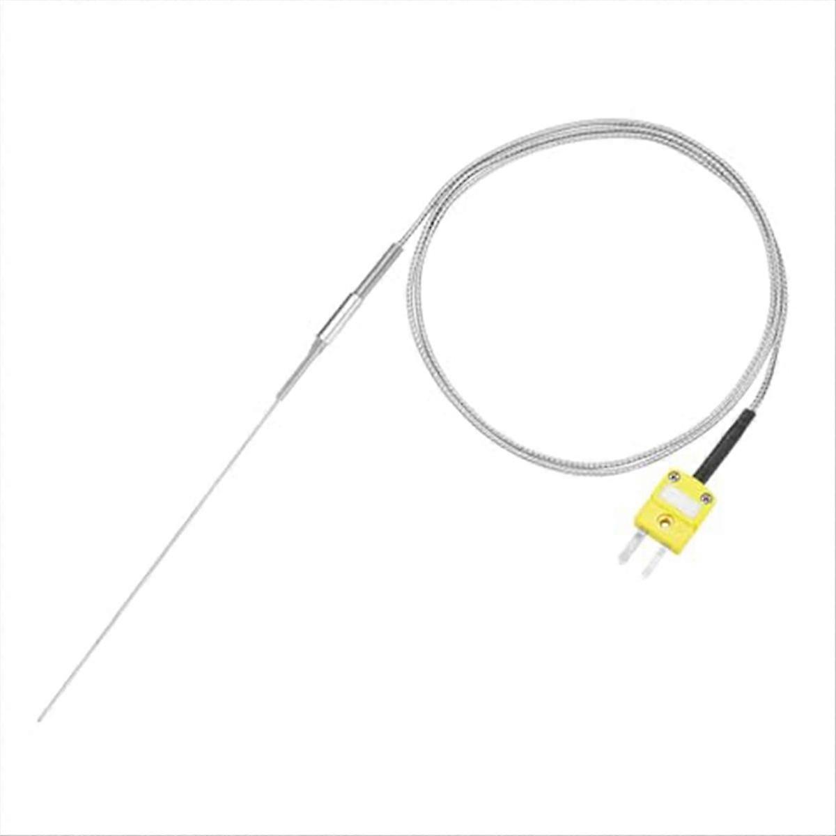 Meter Temperature Sensor Probe -50 to 1100°C,3.3ft Wire 0.5x150mm