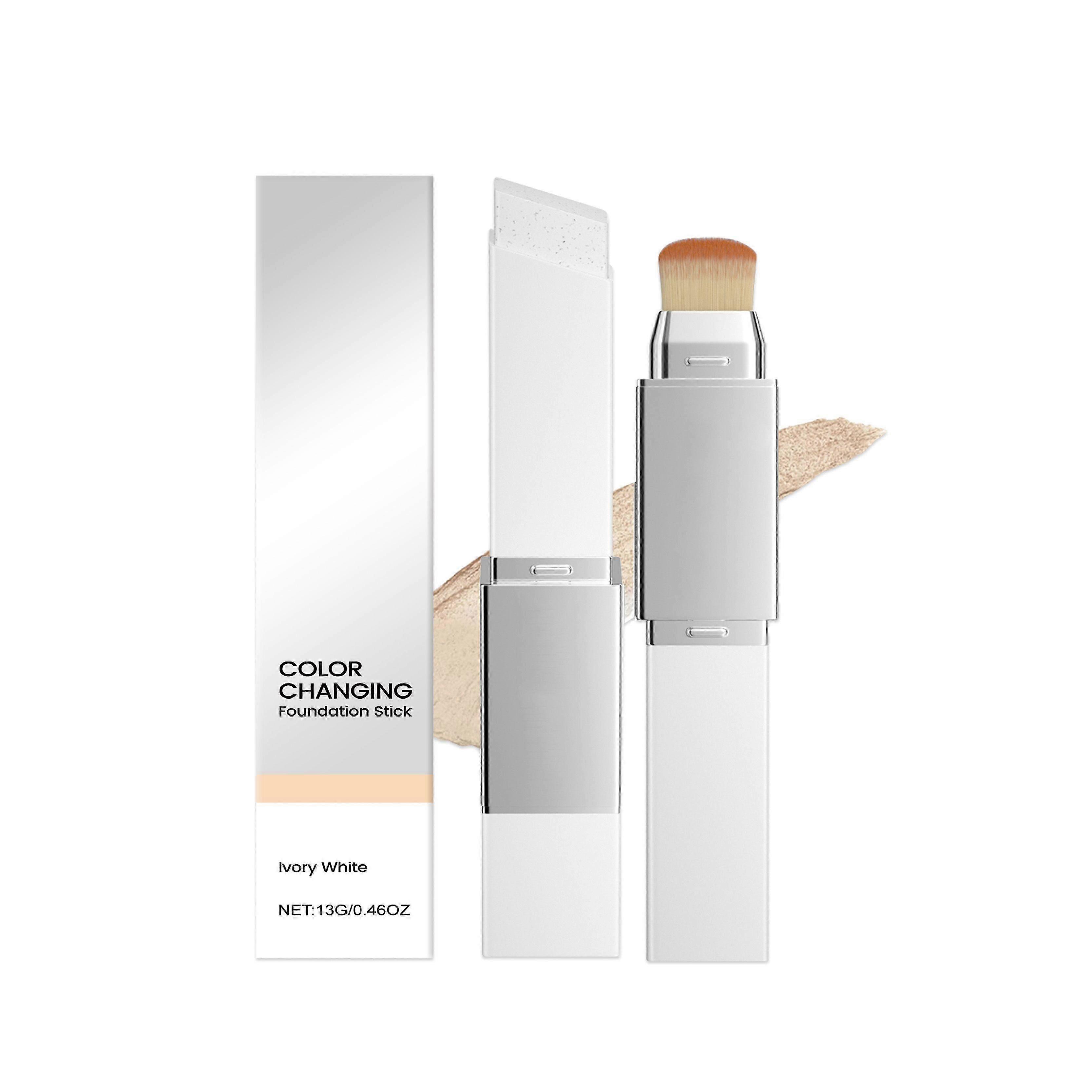 Amz Ivory White Two-In-One Color-Changing Foundation Stick Is A Lightweight, Moisturizing, Matte, Clear And Natural Makeup Foundation Stick