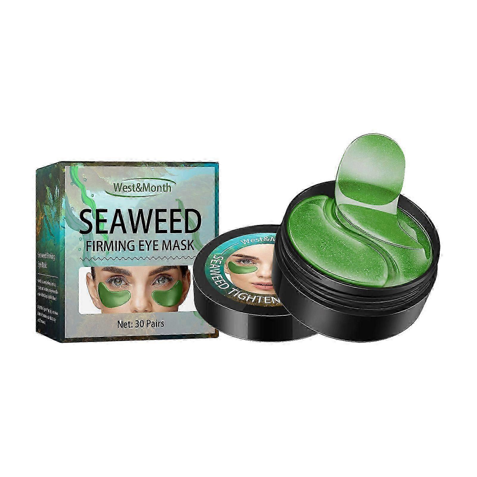 Seaweed Firming Eye Mask - Brightening, Lifting & Hydrating for Dark Circles - 30 Pairs