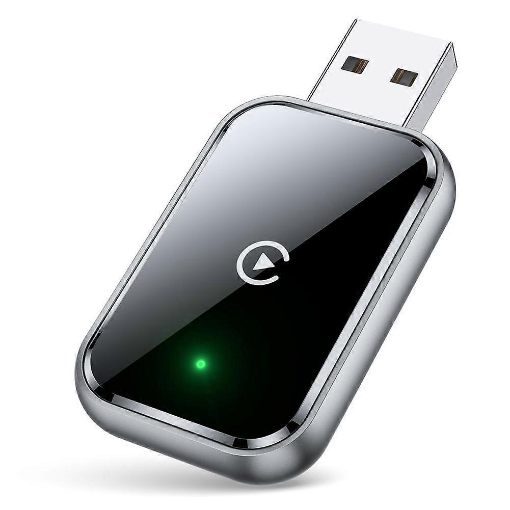 Wireless CarPlay Adapter for IPhone,Wired to Wireless CarPlay,Wireless for Apple Carplay Adapter with Cable USB &USB-C B